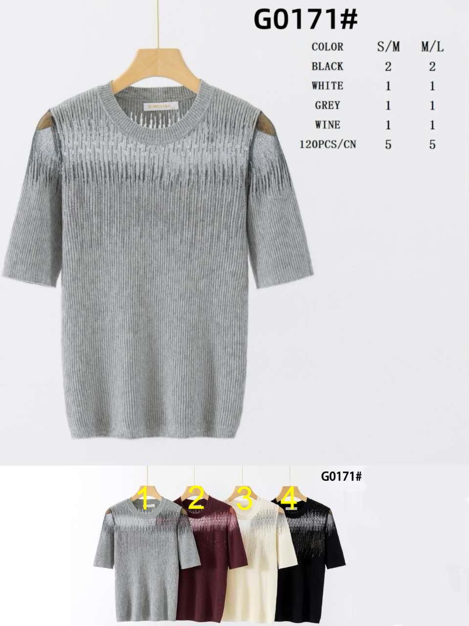 Hier geht's zum Shop von: Jin Tu Im-Export GmbH - DOB | Artikel-Nr. G0171 | Pulli (Lot 80) | Bei Lot bekommen Sie 10 Stk:Stk. Preis wird von 9€ auf 8€ 80€ für 10 Stk. | Kategorie: Pullover | Adresse: Jin Tu GmbH - Im Gefierth 6 B12 - 63303 Dreieich - Tel: 061039951115 - jintu889@gmail.com | Angebot: Damenbekleidung, Damen Accessoires, Große Größen, Kinder & Teens, Young Fashion, Landhausmode, Leather Wear, Sofortprogramme, Orderware