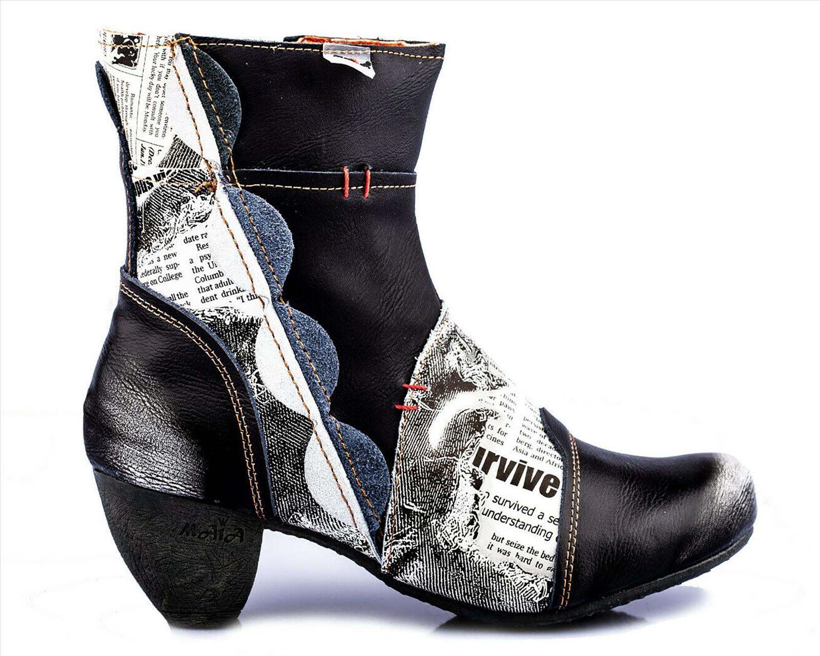 Hier geht's zum Shop von: Philipp Tuan Minh Nguyen - DOB;HAKA;Schuhe;Accessoires;Young Fashion - Leipzig | TMA Damen Stiefeletten 8911-1 Schwarz (12er Karton) | Artikel-Nr. TMA_8911-1 | Markenschuhe von TMA TMA Damen Sommerstiefel 8911-1 Schwarz (12er Karton) ArtNr: TMA_8911-1 Absatzart: Kleiner Trichter Absatzform: Trichterabsatz Absatzhöhe: 5,5 cm Breite: durchschnitt Details: Texturiert Futter: ohne Innenmaterial: Leder Marke: TMA Material: Leder Modell: 8911 Schafthöhe: Knöchelhoch Schaftweite: Mittel Schuhspitze: Rund Schuhtyp: Stiefeletten Sohle: Gummi (PU) Verschluss: Reißverschluss 12er LOT enthält größen 36 bis 42 (EU) | Kategorie: Damen / Stiefeletten | Adresse: Philipp Tuan Minh Nguyen - An Der Verfassungslinde 20, TMA Sho - 04103 Leipzig - Tel: 01783632178 - tma-shoes@gmx.de | Angebot: Sofortprogramme, Orderware
