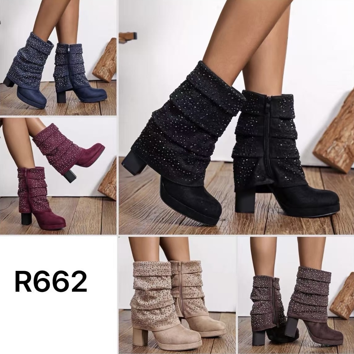 Ala Mode Fashion-DOB;Accessoires;Leather Wear; Young Fashion - Neuss | Artikel-Nr. R662 | Stiefeletten (6 Paare) | Kategorie: Schuhe / Stiefeletten (6 Paare) | Angebot: Sofortprogramme, Orderware | Adresse: Ala Mode Fashion - Breslauerstr. 8 Raum 113 - 41460 neuss - Tel: 021312091616 - ala-mode@web.de