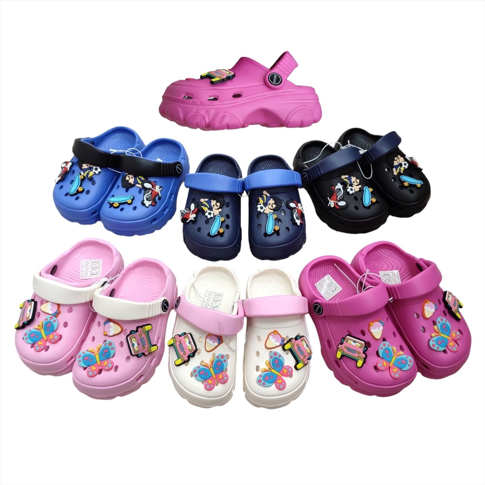 Mario Schuhs - Accessoires;Schuhe;Beach Wear;Young Fashion;Kinder&Teens - Neuss | Artikel-Nr. 5503 | Latschen | Size 18/19 20/21 22/23 24/25 26/27White/Pink 5p, Pink/White 5p, Navy/Royal 5p, Bl/Navy 5p, Fuchsia/Fuchsia 10p, Royal/Bl 5p Size 26/27 28/29 30/31 32/33 34/35Pink/Pink 5p, Pink/White 5p, White/Fuchsia 5p, Bl/Navy 5p, Navy/Royal 5p, Fuchsia/Pink 5p, Royal/Bl 5p Gemischte Farben im Lot, ohne Schuhkartons. Aufgrund der Lichtverhältnisse bei der Produktfotografie und unterschiedlichen Bildschirmeinstellungen kann es dazu kommen, dass die Farbe des Produktes nicht authentisch wiedergegeben wird | Kategorie: Kinderschuhe / Sandalen & Slippers | Angebot: Sofortprogramme, Orderware | Adresse: Mario Schuhs - Anton-Kux-Str. 2 - 41460 Neuss - Tel: 02131 5123682 - mario.schuhs@hotmail.com