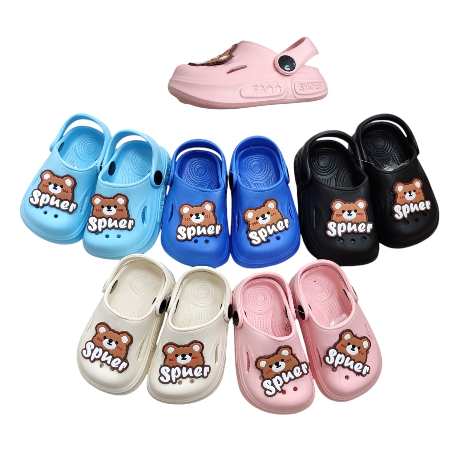 Mario Schuhs - Accessoires;Schuhe;Beach Wear;Young Fashion;Kinder&Teens - Neuss | Artikel-Nr. YM33-2 | Latschen | Pink 6p, Royal 6p, Bl 6p, Beige 12p, Sky Blue 6p Gemischte Farben im Lot, ohne Schuhkartons. Aufgrund der Lichtverhältnisse bei der Produktfotografie und unterschiedlichen Bildschirmeinstellungen kann es dazu kommen, dass die Farbe des Produktes nicht authentisch wiedergegeben wird | Kategorie: Kinderschuhe / Sandalen & Slippers | Angebot: Sofortprogramme, Orderware | Adresse: Mario Schuhs - Anton-Kux-Str. 2 - 41460 Neuss - Tel: 02131 5123682 - mario.schuhs@hotmail.com
