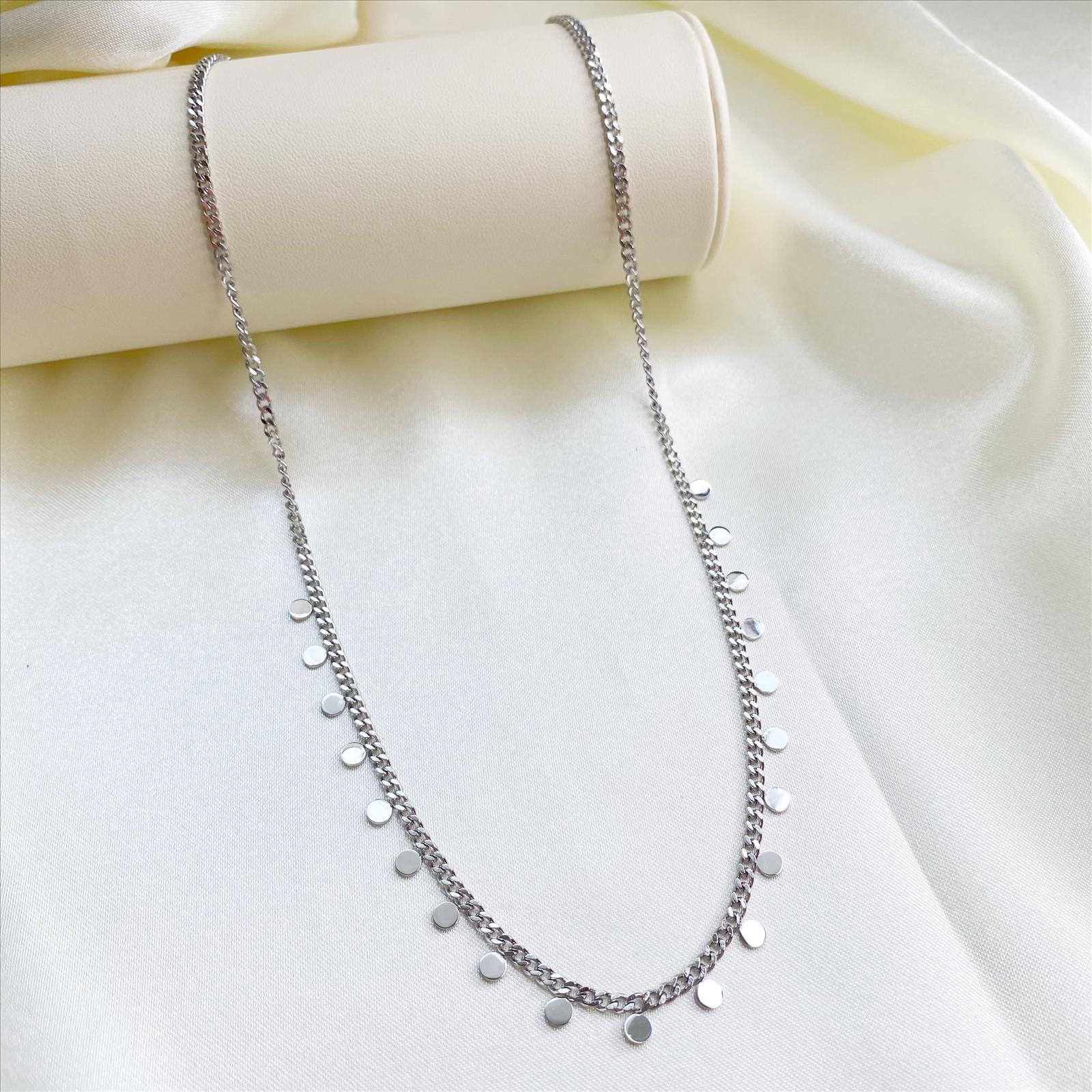 Dega Handels GmbH - DOB, HAKA Accessoires, Dessous, Young Fashion - Neuss | Artikel-Nr. ED042# | Kette Damen | Kettenlänge: 45cm+4cmMaterial:Edelstahl | Kategorie: Edelstahlschmuck(Damen) / Kette | Angebot: Damenbekleidung, Herrenbekleidung, Damen Accessoires, Herren Accessoires, Dessous, Große Größen, Young Fashion, Orderware | Adresse: Dega Handels GmbH - Anton-Kux-Str.2 - 41460 Neuss - Tel: 02131-3863604 - dega_gmbh@hotmail.com