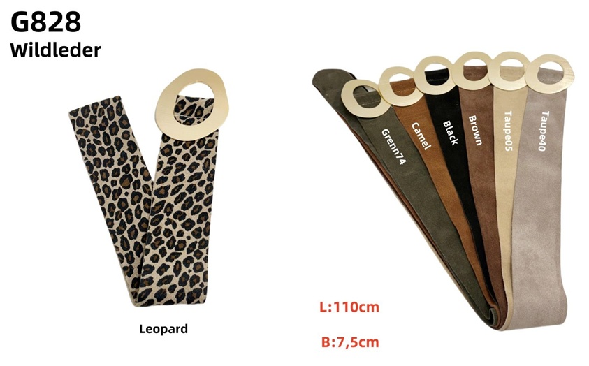 Hier geht's zum Shop von: gloria fashion gmbh - Großhandel Taschen, Echtleder, Kunstleder - Dreieich | Artikel-Nr. G828 WILDLEDER | Leder Gürtel | Kategorie: Leder Gürtel | Adresse: gloria fashion gmbh - Raum E07 - im gefierth 6 - 63303 dreieich - Tel: 00491721988886 - gloriafashiongmbh@hotmail.com | Angebot: Damenbekleidung, Damen Accessoires, Schuhe, Young Fashion, Leather Wear