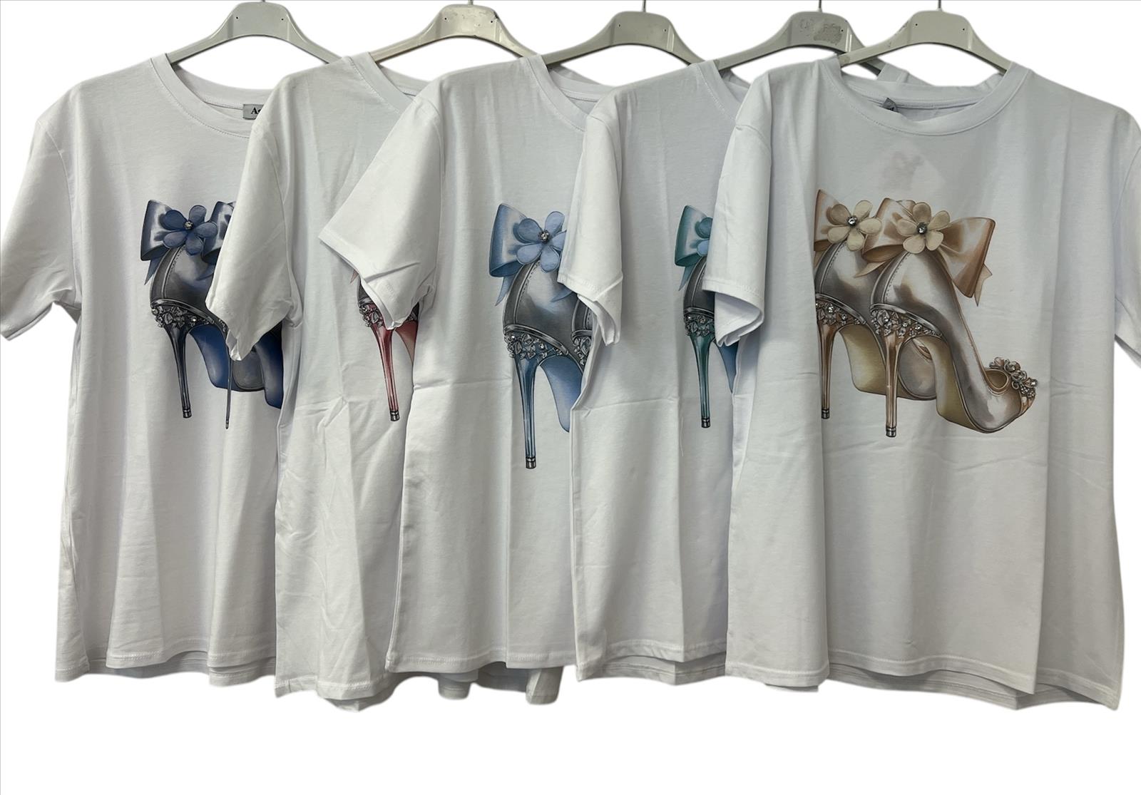 DW-Empire - Damenmode, Kindermode, Accessoires, Taschen, Tücher | Sommer T-Shirt Sandale drück mit strass stein | Artikel-Nr. 13191 | cotton | Kategorie: Oberteile / T-Shirts | Angebot: Damenbekleidung, Damen Accessoires, Schuhe, Dessous, Große Größen, Young Fashion, Landhausmode, Leather Wear, Sofortprogramme, Orderware | Adresse: DW-Empire - Johanniskirchstr. 94 - 45329 Essen - Tel: 021311783220 - info@dw-empire.de