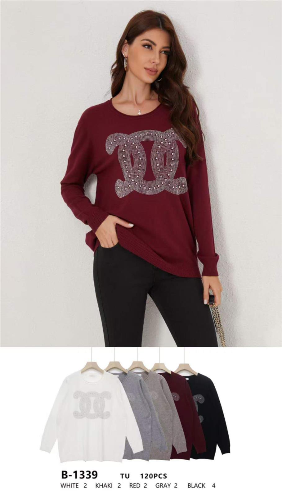 DW-Empire - Damenmode, Kindermode, Accessoires, Taschen, Tücher | Strick motiv strass pulli | Artikel-Nr. 1339 | livia fein strick | Kategorie: Oberteile / Pullis | Angebot: Damenbekleidung, Damen Accessoires, Schuhe, Dessous, Große Größen, Young Fashion, Landhausmode, Leather Wear, Sofortprogramme, Orderware | Adresse: DW-Empire - Johanniskirchstr. 94 - 45329 Essen - Tel: 021311783220 - info@dw-empire.de