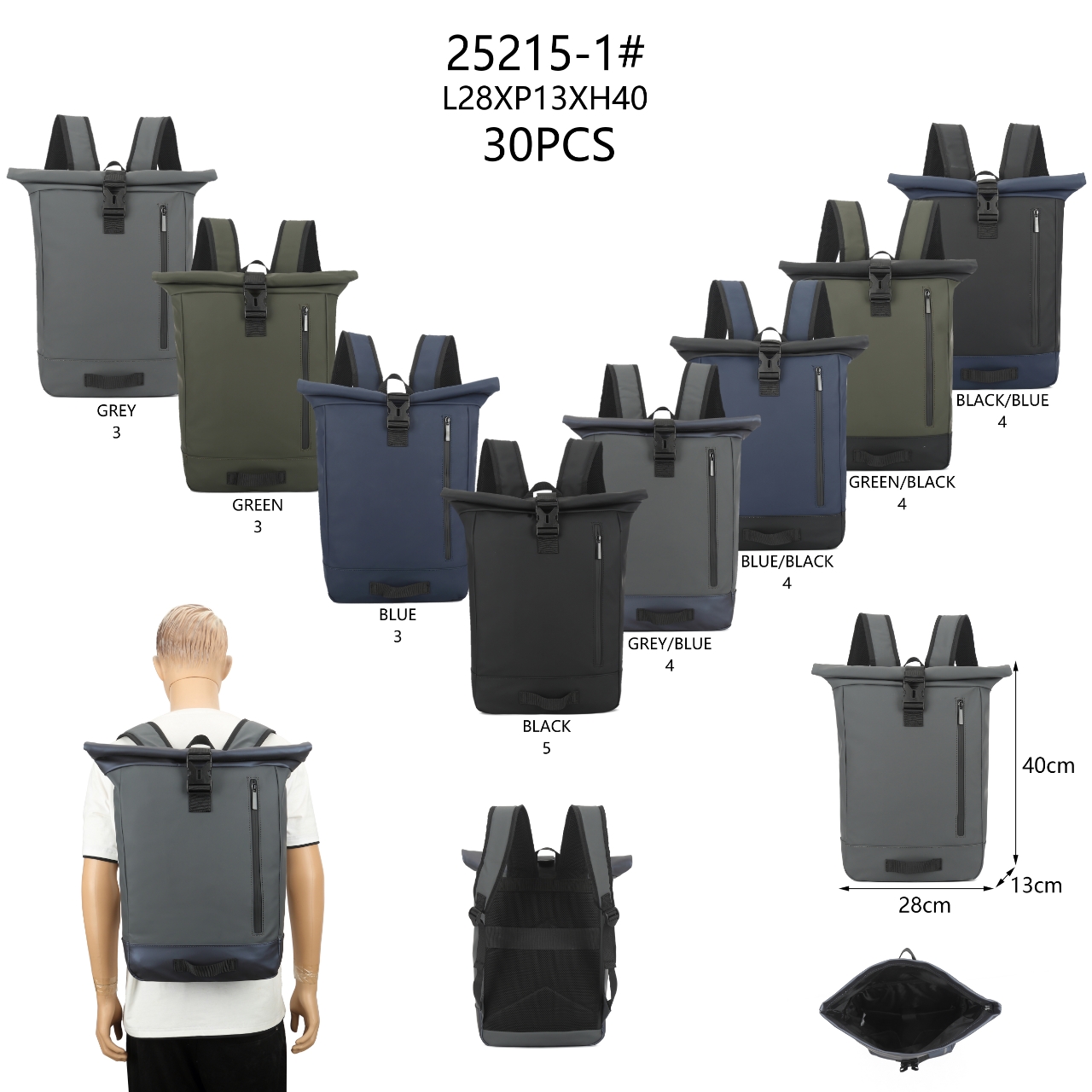 Pulcini GmbH - 2BE - Fashion & Design | Artikel-Nr. 25215 | REGENGESTER GROß RÜCKSACK | REGENFESTER RÜCKSACK HINTERFACH MIT RVSVORFACH MIT RVSPOLSTERUNG AM RÜCKUNG UND TRAGEGÜRTEL | Kategorie: RÜCKSACKEN | Angebot: Damenbekleidung, Herrenbekleidung, Damen Accessoires, Herren Accessoires, Schuhe, Dessous, Beach Wear, Große Größen, Baby-Bekleidung, Kinder & Teens, Young Fashion, Landhausmode, Leather Wear, Sofortprogramme, Orderware | Adresse: Pulcini Trends GMBH - Gartenstrasse 24 - 41460 Neuss - Tel: 021312913138 - pulcini-trends@outlook.de