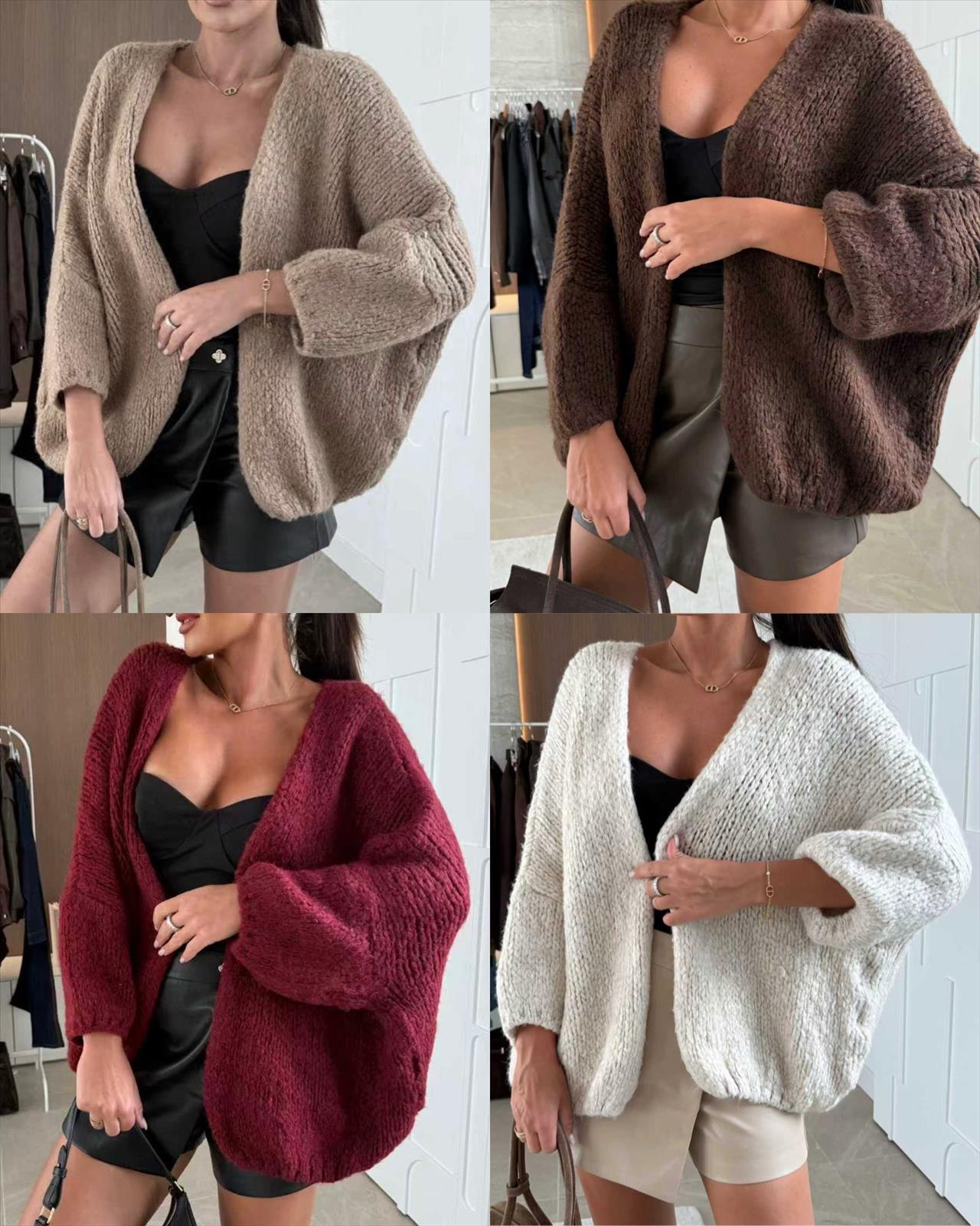 Ala Mode Fashion-DOB;Accessoires;Leather Wear; Young Fashion - Neuss | Artikel-Nr. 25599 | 65%Acry 17%Poly 9%Viskose 9%Wolle | Kategorie: Strickjacke | Angebot: Sofortprogramme, Orderware | Adresse: Ala Mode Fashion - Breslauerstr. 8 Raum 113 - 41460 neuss - Tel: 021312091616 - ala-mode@web.de