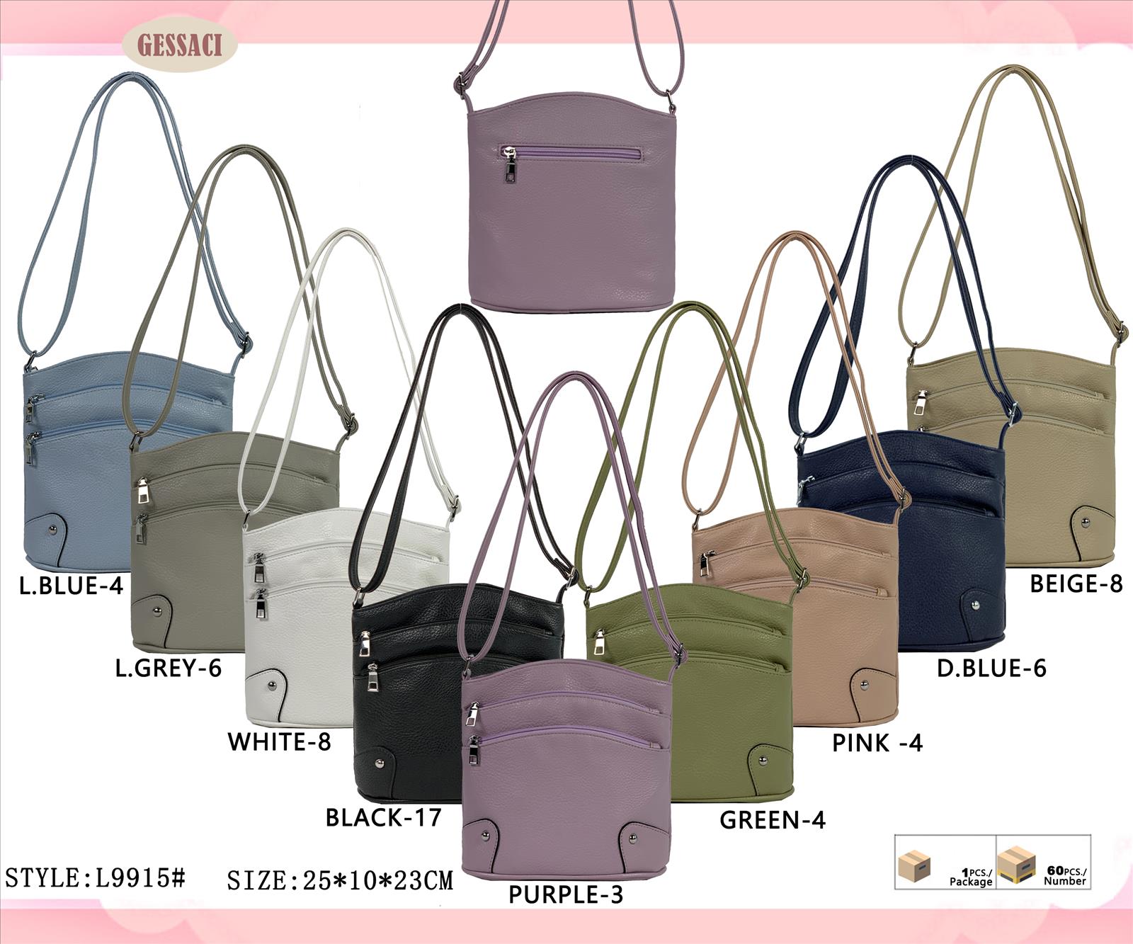 Threestones Trade & Travel GmbH - Accessoires, Koffer, Rucksäcke, Gürtel, Taschen | Artikel-Nr. 9915 | 9915 | Kategorie: Damentaschen | Angebot: Damen Accessoires, Herren Accessoires, Sofortprogramme, Orderware | Adresse: Threestones Trade & Travel GmbH - Anton-Kux-Str. 2 - 41460 Neuss - Tel: 021313839193 - 1991858183@qq.com