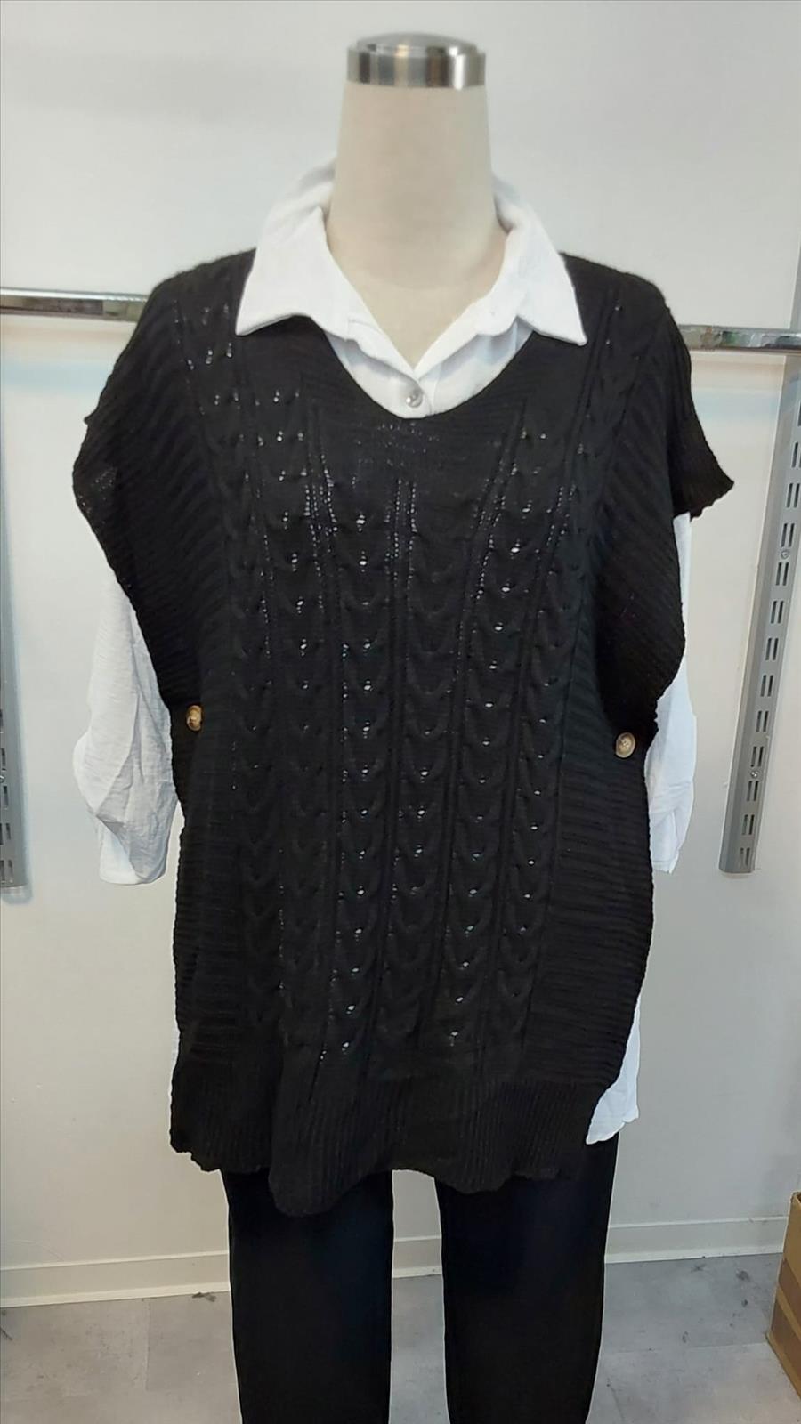Hier geht's zum Shop von: Khan Mode GmbH La Bass (LA BASS MODE - EXKLUSIVER LAGENLOOK - Damenmode) - Tunikas, Shirts, Jacken, Kleider, Hosen etc. | Artikel-Nr. 24346 | 2 Teiler | Bluse 100%Viscose Weste 52% Viscose 33% Lana 15% nylon | Kategorie: 2 Teiler | Adresse: Khan Mode GmbH - Breslauer Str. 8 - 41460 Neuss - Tel: 02131 167480 - labassmode@hotmail.de | Angebot: Damenbekleidung, Große Größen, Sofortprogramme