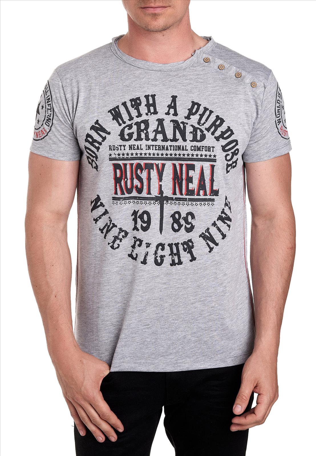 Hier geht's zum Shop von: Rusty Neal - Rocas GmbH (Jeans, Young Fashion) - Jeans, Pullover, T-Shirts, Sweatshirts, Longshirts | Kategorie: T-Shirt / 4. SALE | Adresse: Rocas GmbH - Weselerstr. 115 - 47608 Geldern - Tel: 0157 / 50996802 - info@rustyneal.de | Angebot: Herrenbekleidung, Herren Accessoires, Young Fashion, Sofortprogramme, Orderware