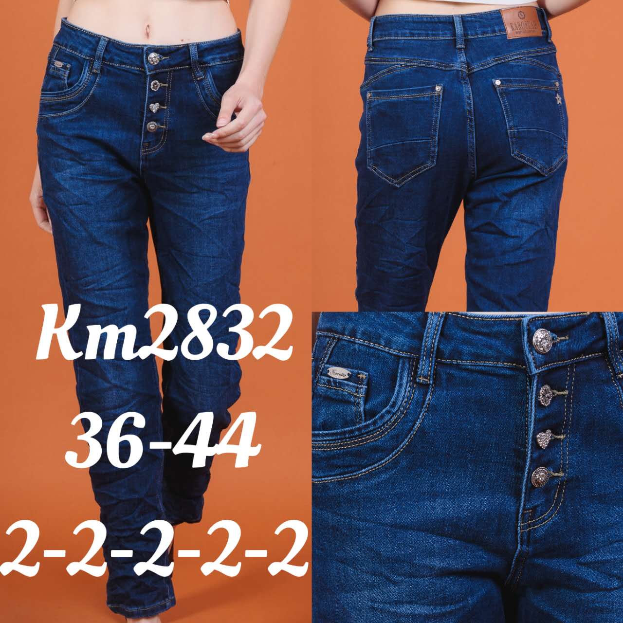 A-Star - Damenbekleidung - Jeans - Hosen | Artikel-Nr. KM2832 | Karostar | Größen im Lot36 = 238 = 240 = 242 = 244 = 2 | Kategorie: Übergröße/BigSize | Angebot: Damenbekleidung, Große Größen, Young Fashion, Sofortprogramme, Orderware | Adresse: A-Star Mode UG - Trakehnenstraße 17 - 47445 Moers - Tel: 021317183752 - a.starfashionug@gmail.com