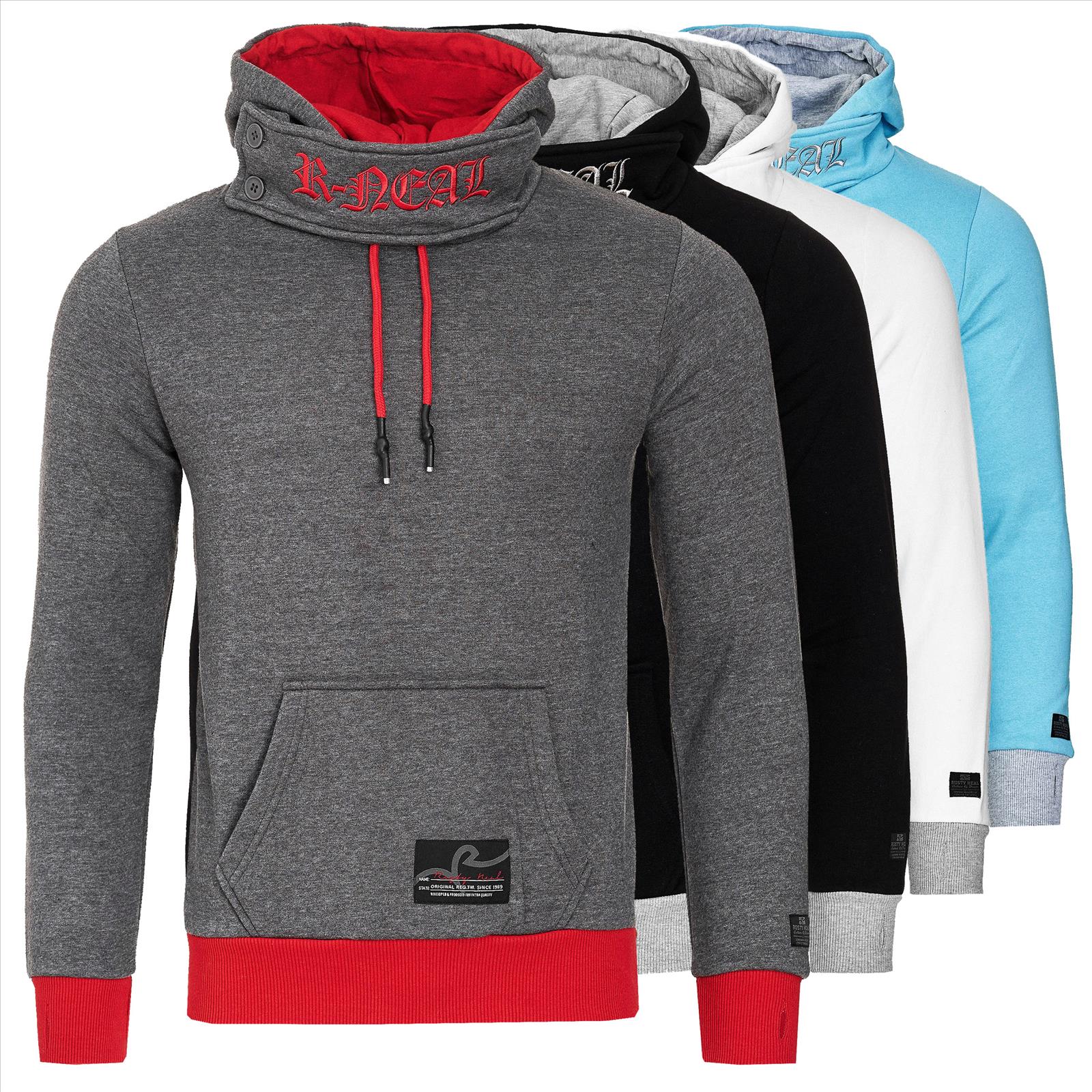 Rusty Neal - Rocas GmbH (Jeans, Young Fashion) - Jeans, Pullover, T-Shirts, Sweatshirts, Longshirts | 40% Rabatt - Kapuzenpullover mit Logo-Stitching im Kragenverschluss | Artikel-Nr. 9325 | Sweatshirt | MARKE Rusty Neal PASSFORM Regular Fit MATERIAL 70% Baumwolle, 30% Polyester GEWICHT 500 gr HERSTELLUNGSLAND Pakistan KRAGENFORM Kapuze BESONDERE MERKMALE Kragenverschluss mit Logo-Stitching | Kategorie: Sweatshirt / BASICS | Angebot: Herrenbekleidung, Herren Accessoires, Young Fashion, Sofortprogramme, Orderware | Adresse: Rocas GmbH - Weselerstr. 115 - 47608 Geldern - Tel: 0157 / 50996802 - info@rustyneal.de