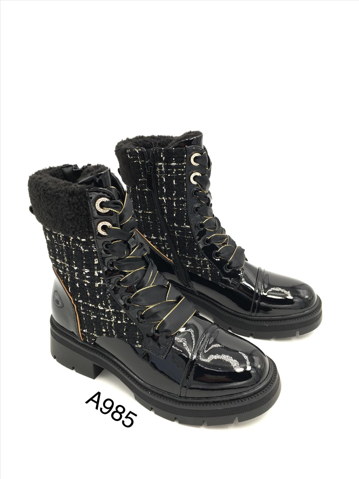 King Dragon Trade Development GmbH - Lucky Shoes | Artikel-Nr. A-985 | A-985 | Kategorie: Stiefeletten | Angebot: Damenbekleidung, Schuhe, Leather Wear, Sofortprogramme | Adresse: GSL GmbH - Anton-Kux-Str. 2 - 41460 Neuss - Tel: 02131-5230588 - luckyshoes2008@gmail.com