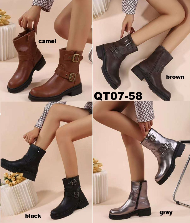 Arya Shoes - Schuhgroßhandel | Artikel-Nr. QT07-58 | Stiefeletten | Angebot: Damenbekleidung, Damen Accessoires, Schuhe, Sofortprogramme | Adresse: Arya Shoes - Yangjie Bao - Otto-Hahn-Str. 31-33c - 63303 Dreieich - Tel: 015205908633 - aryashoesdreieich@gmail.com