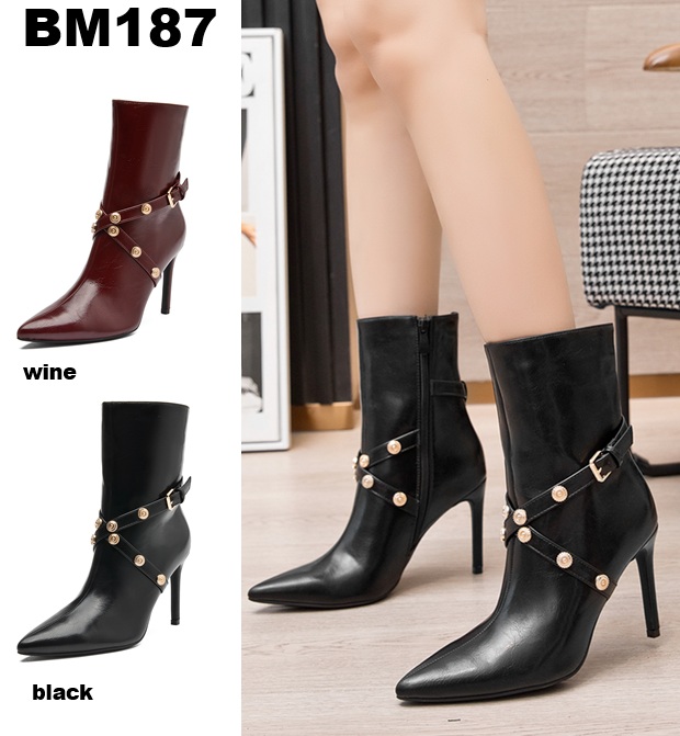 Arya Shoes - Schuhgroßhandel | Artikel-Nr. BM187 | Stiefeletten | Kategorie: Stiefeletten | Angebot: Damenbekleidung, Damen Accessoires, Schuhe, Sofortprogramme | Adresse: Arya Shoes - Yangjie Bao - Otto-Hahn-Str. 31-33c - 63303 Dreieich - Tel: 015205908633 - aryashoesdreieich@gmail.com