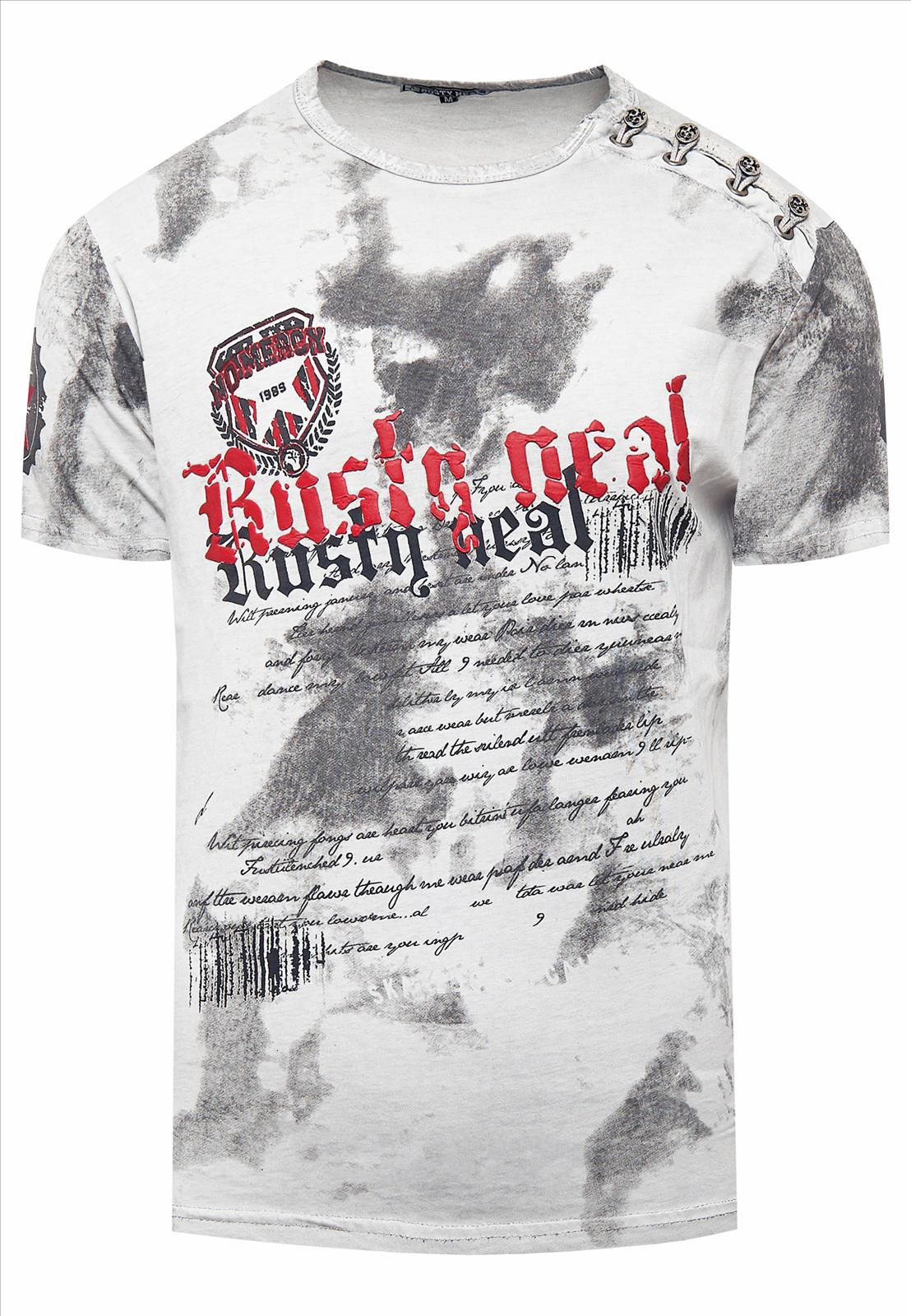 Hier geht's zum Shop von: Rusty Neal - Rocas GmbH (Jeans, Young Fashion) - Jeans, Pullover, T-Shirts, Sweatshirts, Longshirts | Kategorie: T-Shirt / 1. NOOS | Adresse: Rocas GmbH - Weselerstr. 115 - 47608 Geldern - Tel: 0157 / 50996802 - info@rustyneal.de | Angebot: Herrenbekleidung, Herren Accessoires, Young Fashion, Sofortprogramme, Orderware
