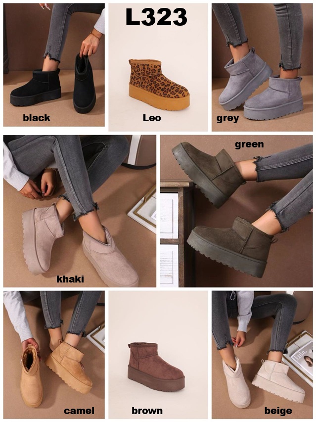 Arya Shoes - Schuhgroßhandel | Artikel-Nr. L323 | Stiefeletten | Kategorie: Stiefeletten | Angebot: Damenbekleidung, Damen Accessoires, Schuhe, Sofortprogramme | Adresse: Arya Shoes - Yangjie Bao - Otto-Hahn-Str. 31-33c - 63303 Dreieich - Tel: 015205908633 - aryashoesdreieich@gmail.com