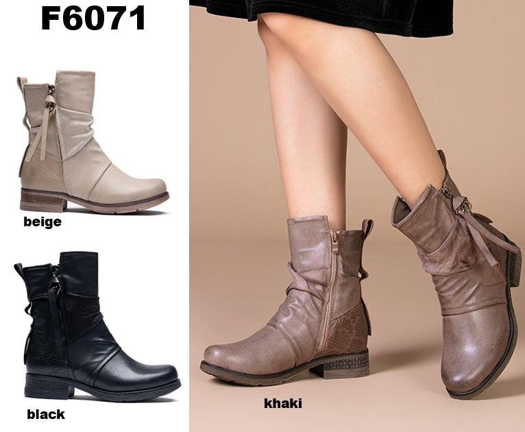 Arya Shoes - Schuhgroßhandel | Artikel-Nr. F6071 | Stiefeletten | Kategorie: Stiefeletten | Angebot: Damenbekleidung, Damen Accessoires, Schuhe, Sofortprogramme | Adresse: Arya Shoes - Yangjie Bao - Otto-Hahn-Str. 31-33c - 63303 Dreieich - Tel: 015205908633 - aryashoesdreieich@gmail.com