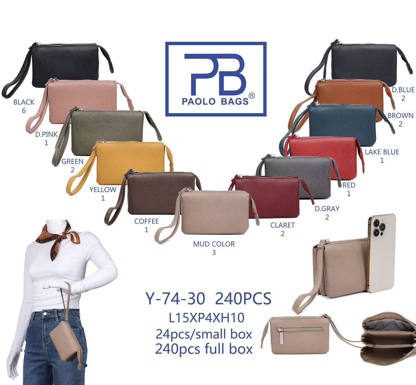 Hier geht's zum Shop von: Lierkang import export Gmbh - bags Accessoires | Artikel-Nr. PB74-30 | Brösen | Kategorie: Geldbörsen | Adresse: Lierkang Import Export GmbH - Im Gefierth 6 (Raum B06) - 63303 Dreieich - Tel: 061038044165 - lierkang.gmbh@hotmail.com | Angebot: Damenbekleidung, Damen Accessoires, Herren Accessoires, Young Fashion, Leather Wear