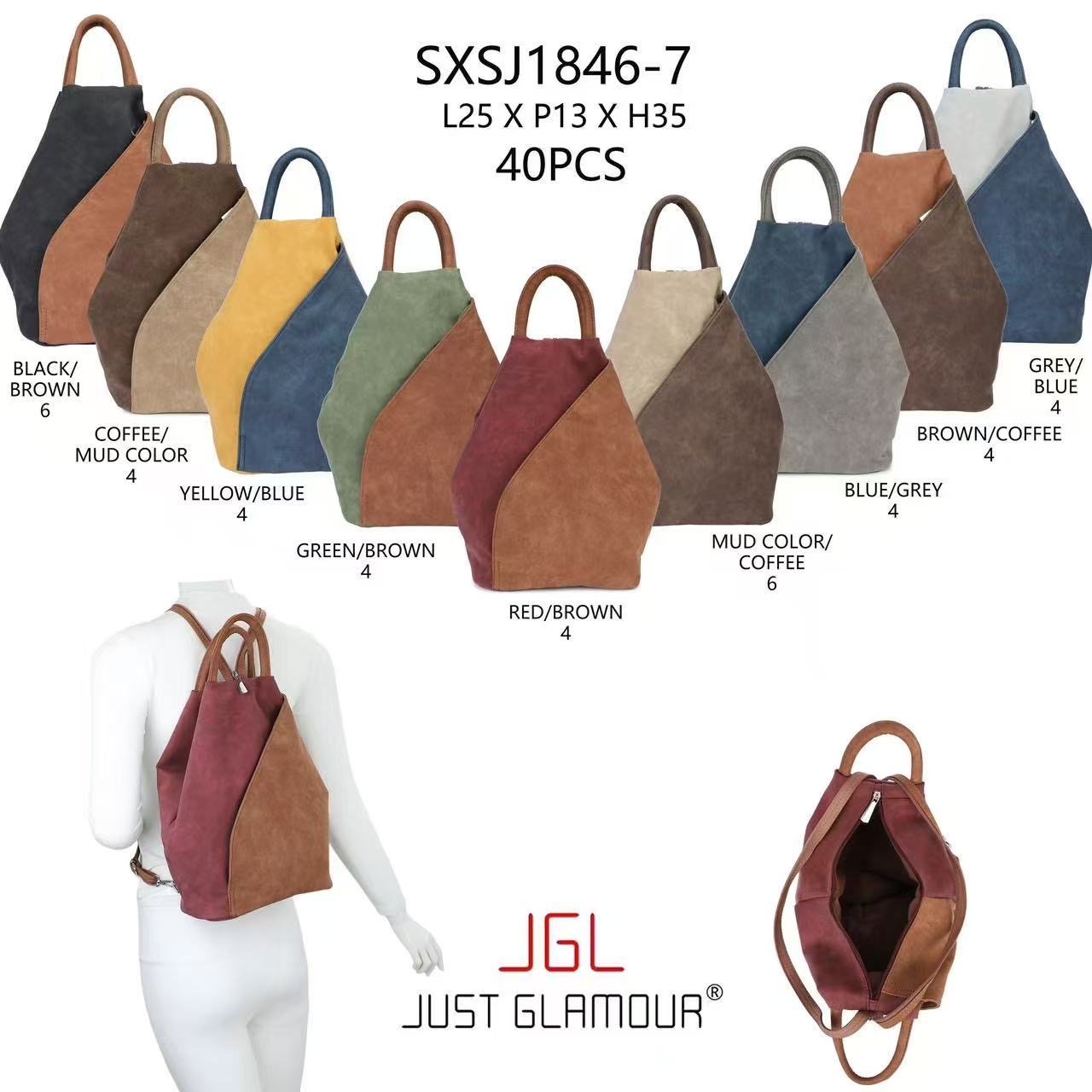 Lierkang import export Gmbh - bags Accessoires | Artikel-Nr. JGL1846-7 | Damen Rucksack | Kategorie: Damen Rucksack | Angebot: Damenbekleidung, Damen Accessoires, Herren Accessoires, Young Fashion, Leather Wear | Adresse: Lierkang Import Export GmbH - Im Gefierth 6 (Raum B06) - 63303 Dreieich - Tel: 061038044165 - lierkang.gmbh@hotmail.com