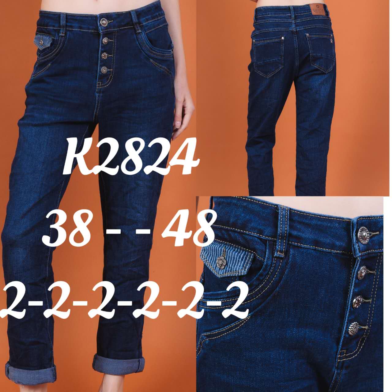 A-Star - Damenbekleidung - Jeans - Hosen | Artikel-Nr. K2824 | Karostar | Größen im Lot38 = 240 = 242 = 244 = 246 = 248 = 2 | Kategorie: Übergröße/BigSize | Angebot: Damenbekleidung, Große Größen, Young Fashion, Sofortprogramme, Orderware | Adresse: A-Star Mode UG - Trakehnenstraße 17 - 47445 Moers - Tel: 021317183752 - a.starfashionug@gmail.com