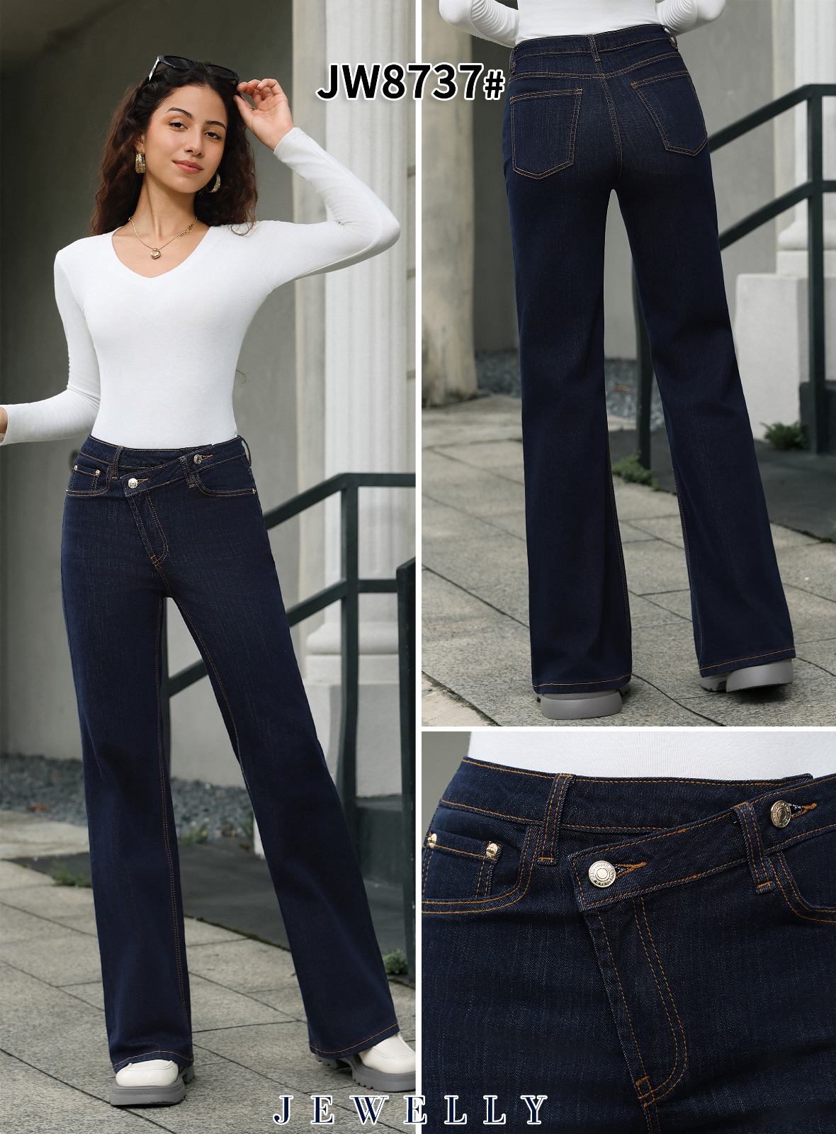 Starshocker Import & Export - DOB, Übergrößen | Artikel-Nr. JW8737 | Jeans Hosen | Kategorie: HOSEN JW 34-42 | Angebot: Damenbekleidung, Young Fashion, Leather Wear, Sofortprogramme, Orderware | Adresse: Starshocker Import & Export - Hit Collection - Anton-Kux-Str. 2 Raum A 236 - 41460 Neuss - Tel: 01747923103 - starshocker@t-online.de