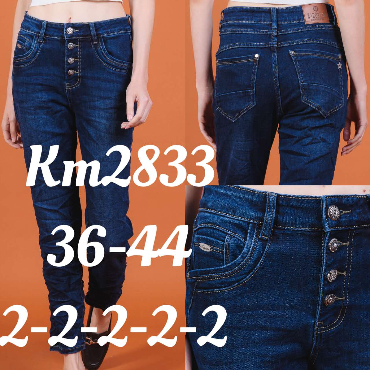 A-Star - Damenbekleidung - Jeans - Hosen | Artikel-Nr. KM2833 | Karostar | Größen im Lot36 = 238 = 240 = 242 = 244 = 2 | Kategorie: Übergröße/BigSize | Angebot: Damenbekleidung, Große Größen, Young Fashion, Sofortprogramme, Orderware | Adresse: A-Star Mode UG - Trakehnenstraße 17 - 47445 Moers - Tel: 021317183752 - a.starfashionug@gmail.com