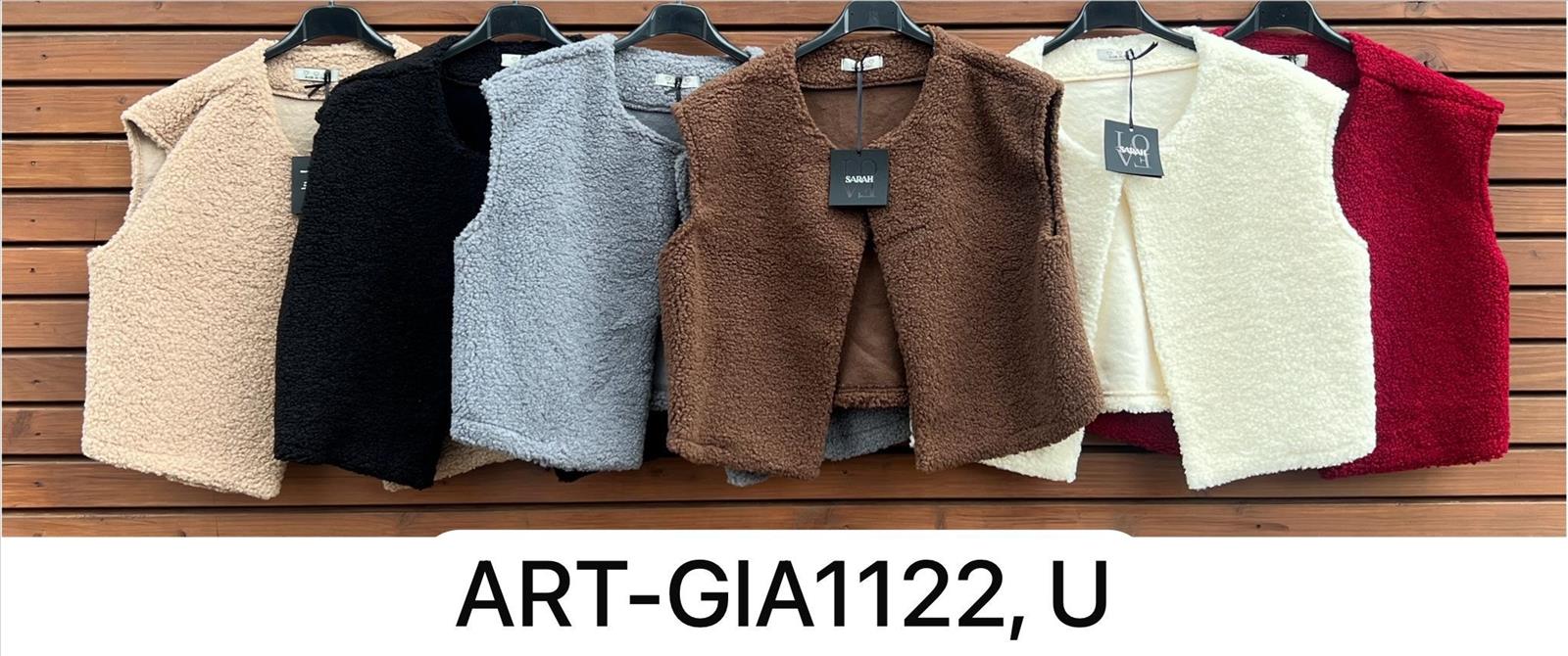 Sarah GmbH - DOB aus Italien | Weste | Artikel-Nr. 756 | Angebot: Damenbekleidung, Damen Accessoires, Große Größen, Young Fashion, Sofortprogramme, Orderware | Adresse: Sarah GmbH - Otto-Hahn-Straße 1 - 63303 Dreieich - Tel: 061039603444 - sarah-aktuell@t-online.de