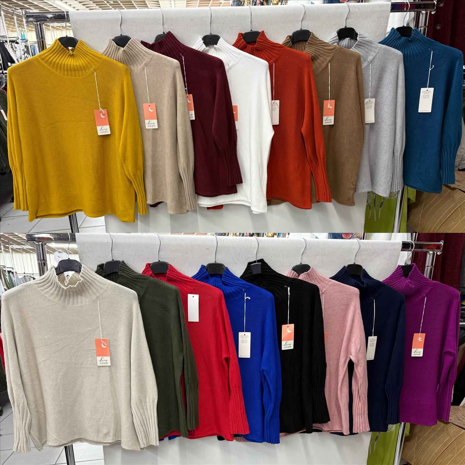 Luna moda GmbH - DOB, Young Fashion - Dreieich | 2 stück | Artikel-Nr. 9333 | pullover | Kategorie: Pullover | Angebot: Sofortprogramme, Orderware | Adresse: Luna moda GmbH - Max-Planck Str. 7 - 63303 Dreieich - Tel: 061032024981 - lunamoda@hotmail.de