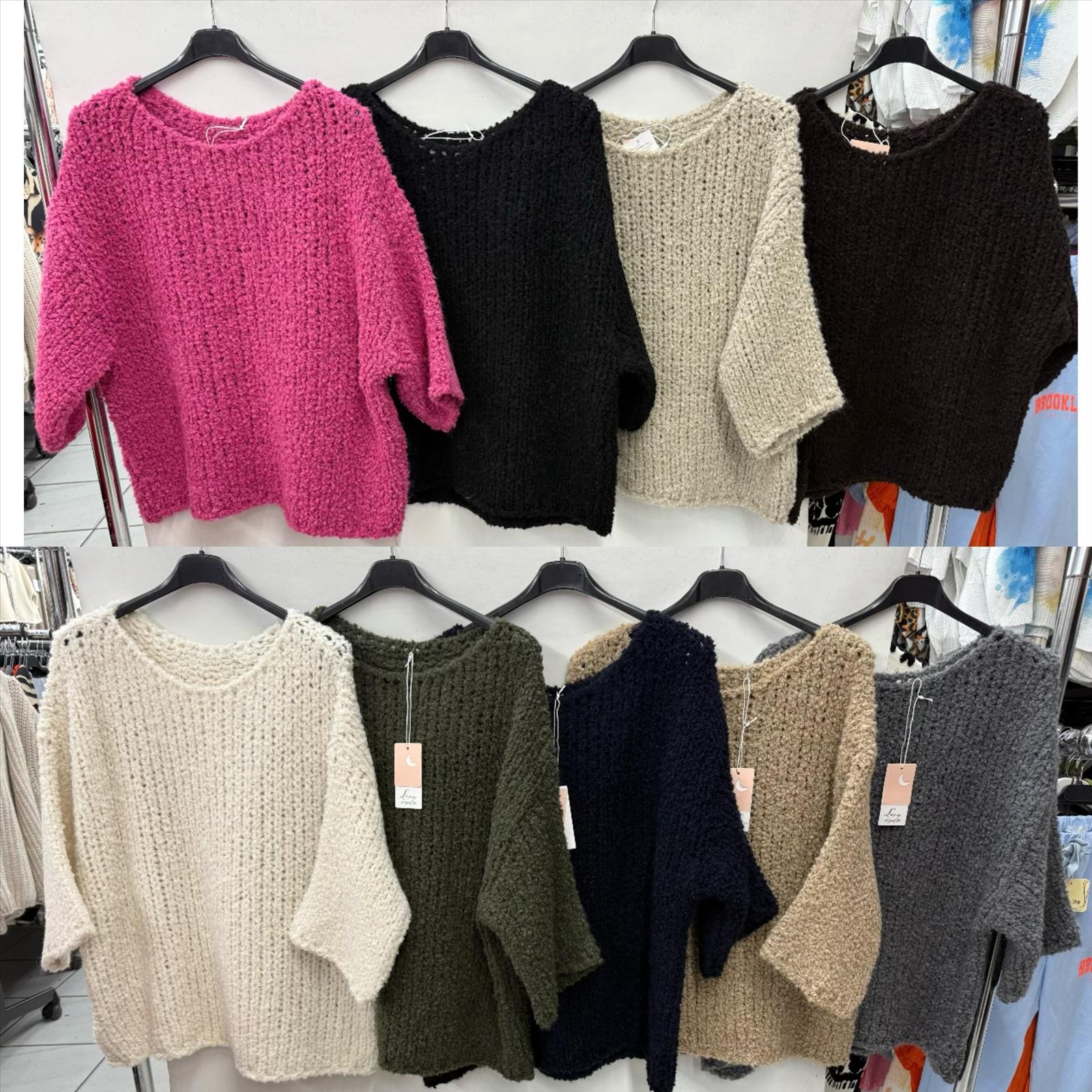 Luna moda GmbH - DOB, Young Fashion - Dreieich | 2 stück | Artikel-Nr. 9340 | pullover | Kategorie: Pullover | Angebot: Sofortprogramme, Orderware | Adresse: Luna moda GmbH - Max-Planck Str. 7 - 63303 Dreieich - Tel: 061032024981 - lunamoda@hotmail.de