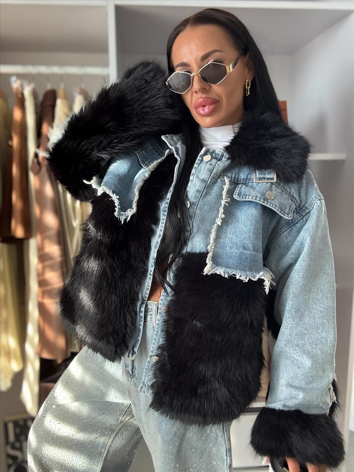 Hier geht's zum Shop von: efashion s.r.o. - DOB;Accesoires;Schuhe;Young Fashion - Medvedov | Denim jacket with fur NAYRA | Artikel-Nr. C0119 blue/black | Kategorie: Women´s clothes / Coats | Adresse: efashion s.r.o. - Medvedov 248 - 93007 Medvedov - Tel: 00421915306623 - egrikolocsicsjudit@gmail.com | Angebot: Sofortprogramme, Orderware
