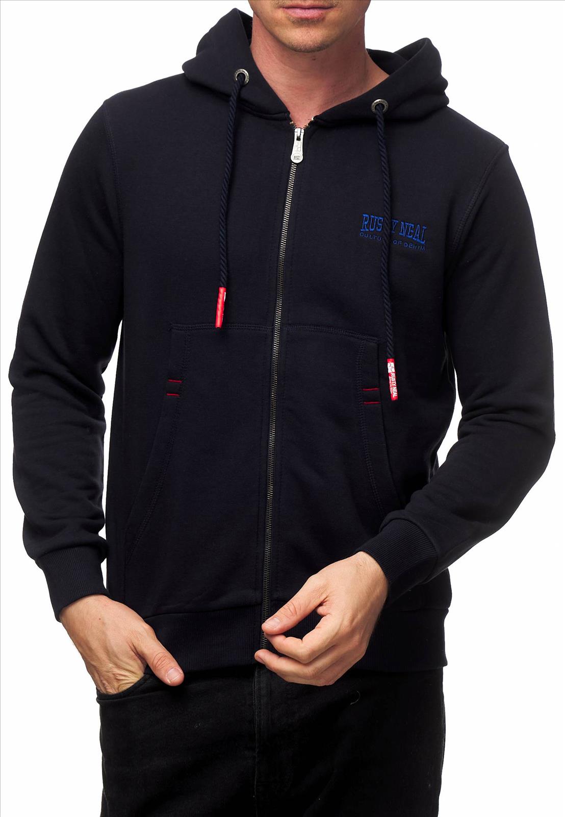 Rusty Neal - Rocas GmbH (Jeans, Young Fashion) - Jeans, Pullover, T-Shirts, Sweatshirts, Longshirts | Kategorie: Sweatshirt / SWEAT-JACKE | Angebot: Herrenbekleidung, Herren Accessoires, Young Fashion, Sofortprogramme, Orderware | Adresse: Rocas GmbH - Weselerstr. 115 - 47608 Geldern - Tel: 0157 / 50996802 - info@rustyneal.de