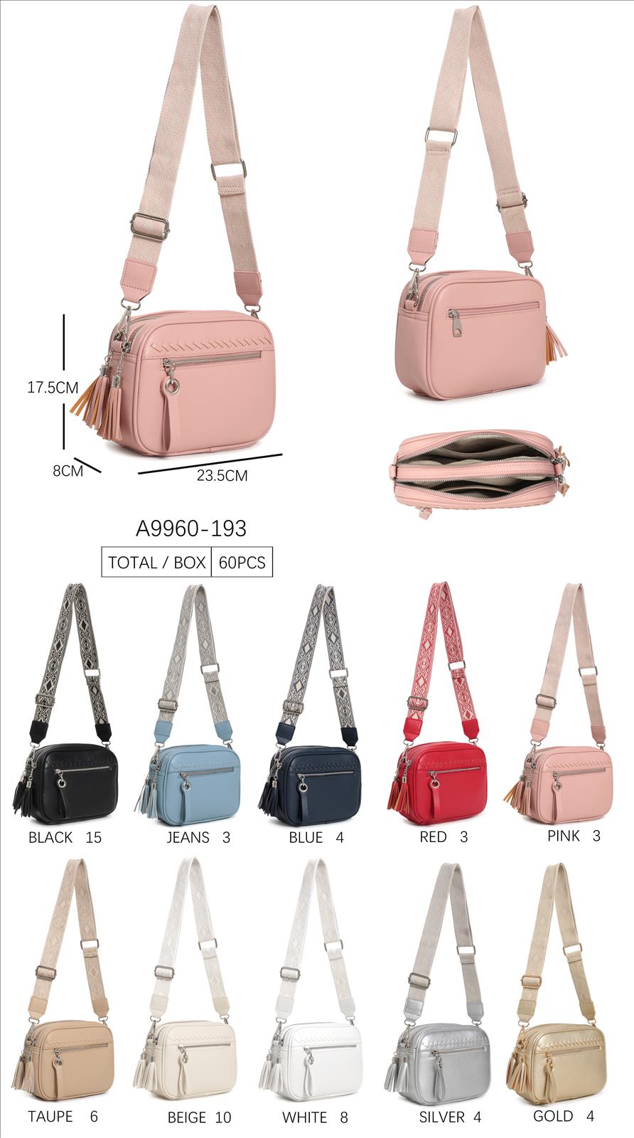 Huada Import-Export GmbH -DOB, Taschen, Schuhe, Accessoires | Artikel-Nr. A9960-193 | Umhängetaschen | Kategorie: Umhängetaschen | Angebot: Damenbekleidung, Damen Accessoires, Herren Accessoires, Schuhe, Young Fashion, Leather Wear | Adresse: Huada Import-Export GmbH - Raum B014 - Anton-Kux-Strasse 2 - 41460 Neuss - Tel: 021317188938 - huada8168@hotmail.com
