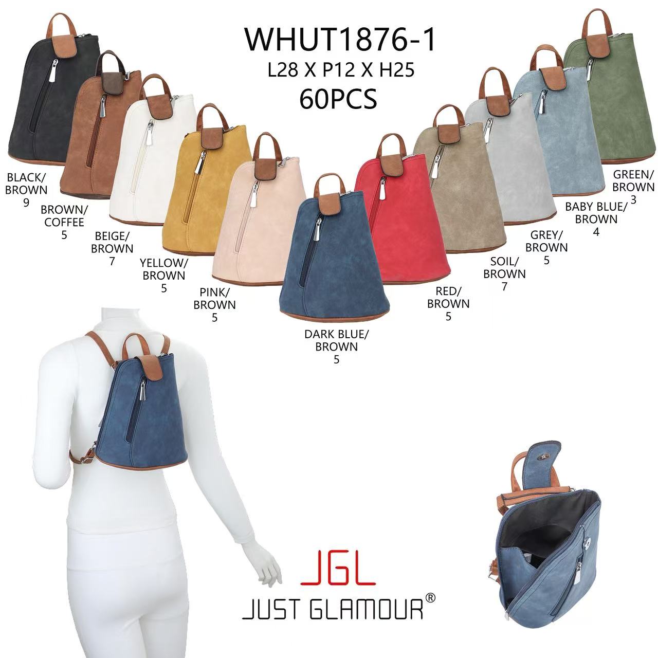 Huada Import-Export GmbH -DOB, Taschen, Schuhe, Accessoires | Artikel-Nr. wHUT1876-1 | Rucksack | Mattiertes Leder | Kategorie: RÜCKSAC | Angebot: Damenbekleidung, Damen Accessoires, Herren Accessoires, Schuhe, Young Fashion, Leather Wear | Adresse: Huada Import-Export GmbH - Raum B014 - Anton-Kux-Strasse 2 - 41460 Neuss - Tel: 021317188938 - huada8168@hotmail.com