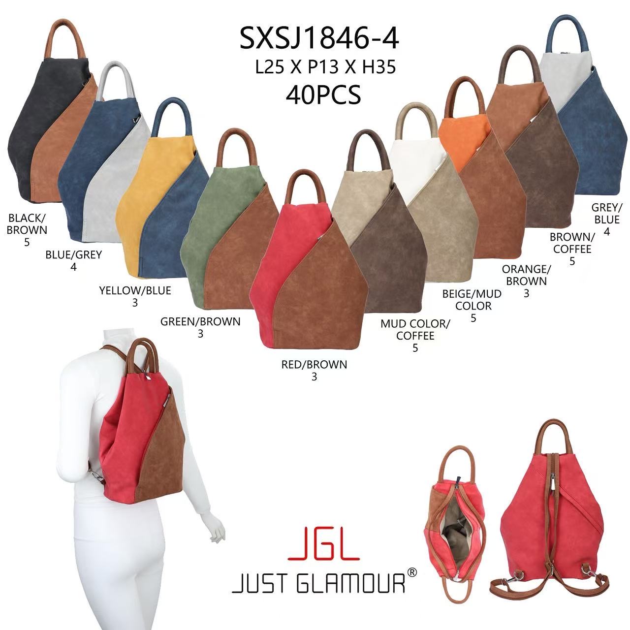 Huada Import-Export GmbH -DOB, Taschen, Schuhe, Accessoires | Artikel-Nr. SXSJ1846-4 | Rucksack | Kategorie: RÜCKSAC | Angebot: Damenbekleidung, Damen Accessoires, Herren Accessoires, Schuhe, Young Fashion, Leather Wear | Adresse: Huada Import-Export GmbH - Raum B014 - Anton-Kux-Strasse 2 - 41460 Neuss - Tel: 021317188938 - huada8168@hotmail.com