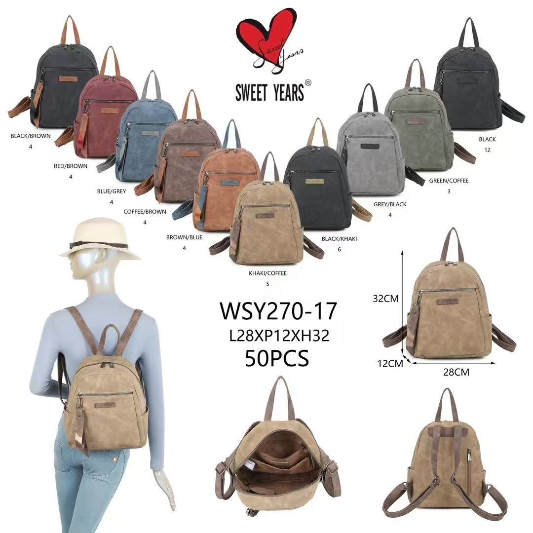 Huada Import-Export GmbH -DOB, Taschen, Schuhe, Accessoires | Artikel-Nr. WSY270-17 | Rucksack | Kategorie: RÜCKSAC | Angebot: Damenbekleidung, Damen Accessoires, Herren Accessoires, Schuhe, Young Fashion, Leather Wear | Adresse: Huada Import-Export GmbH - Raum B014 - Anton-Kux-Strasse 2 - 41460 Neuss - Tel: 021317188938 - huada8168@hotmail.com