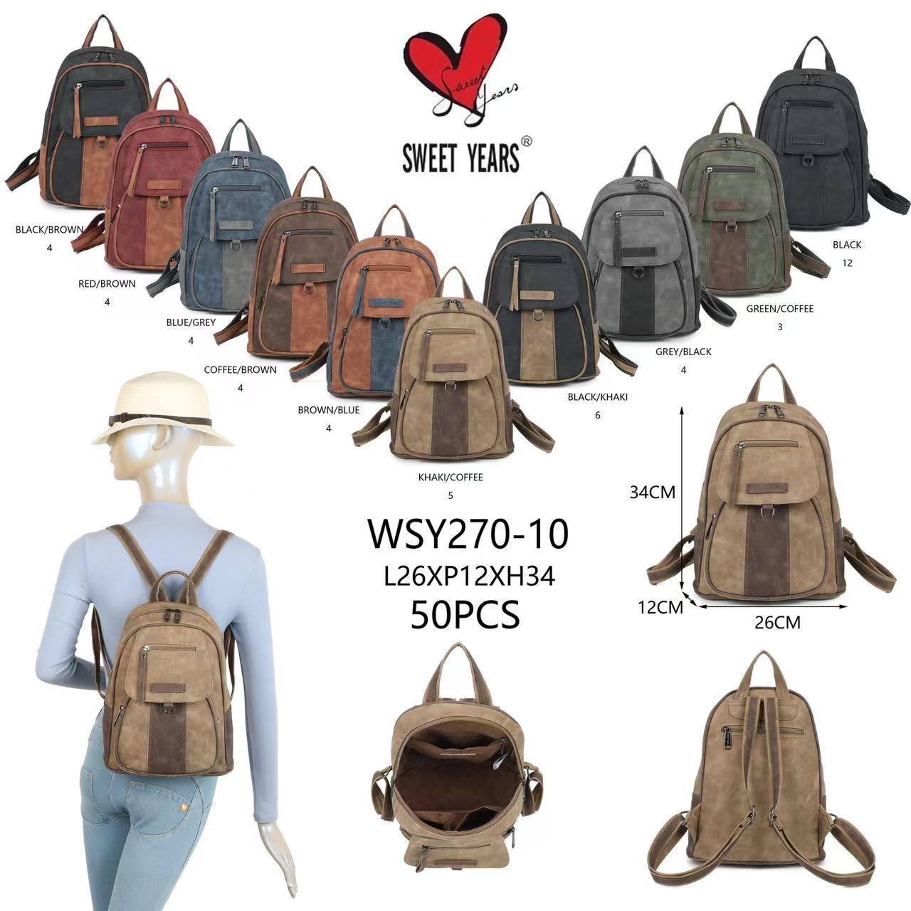 Huada Import-Export GmbH -DOB, Taschen, Schuhe, Accessoires | Artikel-Nr. wsy270-10 | Rucksack | Kategorie: Damen Taschen | Angebot: Damenbekleidung, Damen Accessoires, Herren Accessoires, Schuhe, Young Fashion, Leather Wear | Adresse: Huada Import-Export GmbH - Raum B014 - Anton-Kux-Strasse 2 - 41460 Neuss - Tel: 021317188938 - huada8168@hotmail.com