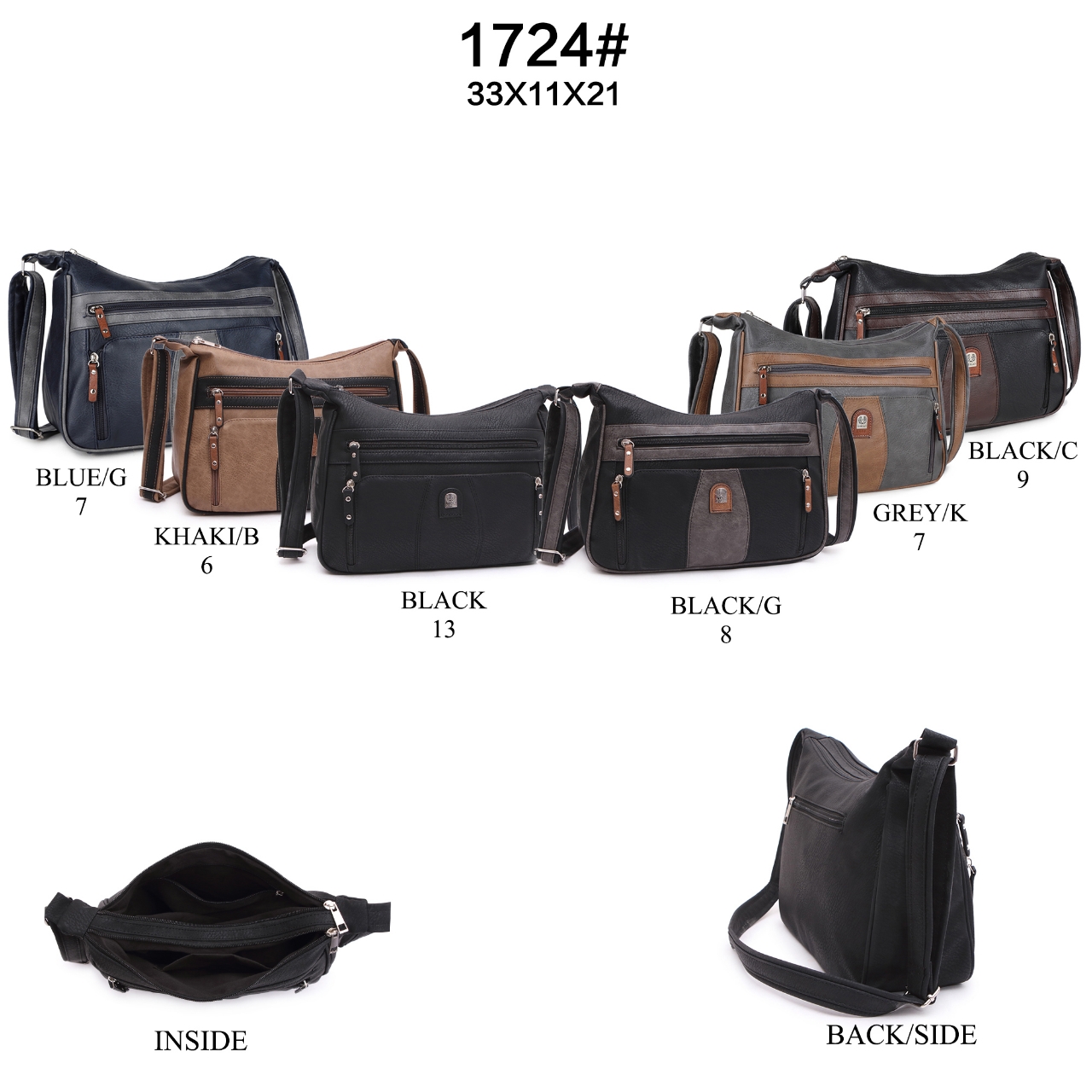 Pulcini GmbH - 2BE - Fashion & Design | Artikel-Nr. 1724 | DAMENTASCHE KUNSTLEDER | Kategorie: DAMEN HANDTASCHEN | Angebot: Damenbekleidung, Herrenbekleidung, Damen Accessoires, Herren Accessoires, Schuhe, Dessous, Beach Wear, Große Größen, Baby-Bekleidung, Kinder & Teens, Young Fashion, Landhausmode, Leather Wear, Sofortprogramme, Orderware | Adresse: Pulcini Trends GMBH - Gartenstrasse 24 - 41460 Neuss - Tel: 021312913138 - pulcini-trends@outlook.de
