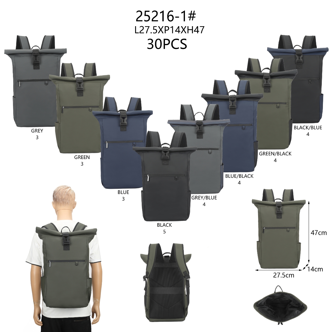 Pulcini GmbH - 2BE - Fashion & Design | Artikel-Nr. 25216 | GROßE REGENFESTER RÜCKSACK UNISEX | REGENFESTER RÜCKSACK HINTERFACH MIT RVSVORFACH MIT RVSPOLSTERUNG AM RÜCKUNG UND TRAGEGÜRTEL | Kategorie: RÜCKSACKEN | Angebot: Damenbekleidung, Herrenbekleidung, Damen Accessoires, Herren Accessoires, Schuhe, Dessous, Beach Wear, Große Größen, Baby-Bekleidung, Kinder & Teens, Young Fashion, Landhausmode, Leather Wear, Sofortprogramme, Orderware | Adresse: Pulcini Trends GMBH - Gartenstrasse 24 - 41460 Neuss - Tel: 021312913138 - pulcini-trends@outlook.de