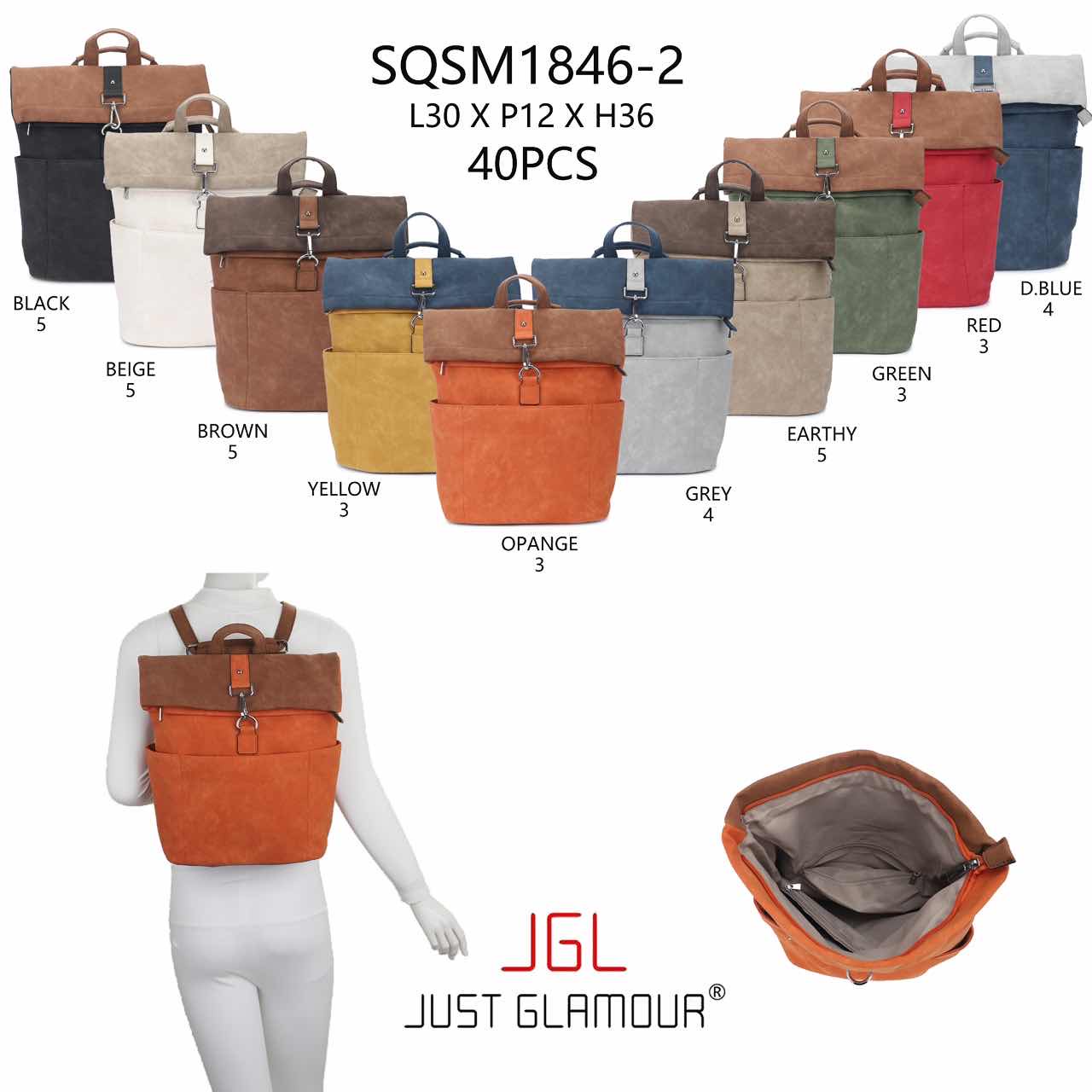 likebag by Longda Moda GmbH - Accessoires; Beachwear; Young Fashion; Leatherwear; Landhausmode - Neuss | Artikel-Nr. 1846-2 | Rucksack | Angebot: Sofortprogramme, Orderware | Adresse: LD Fashion GmbH - Anton-Kux-Straße 2 - 41460 Neuss - Tel: 021314082852 - likebag@gmx.de