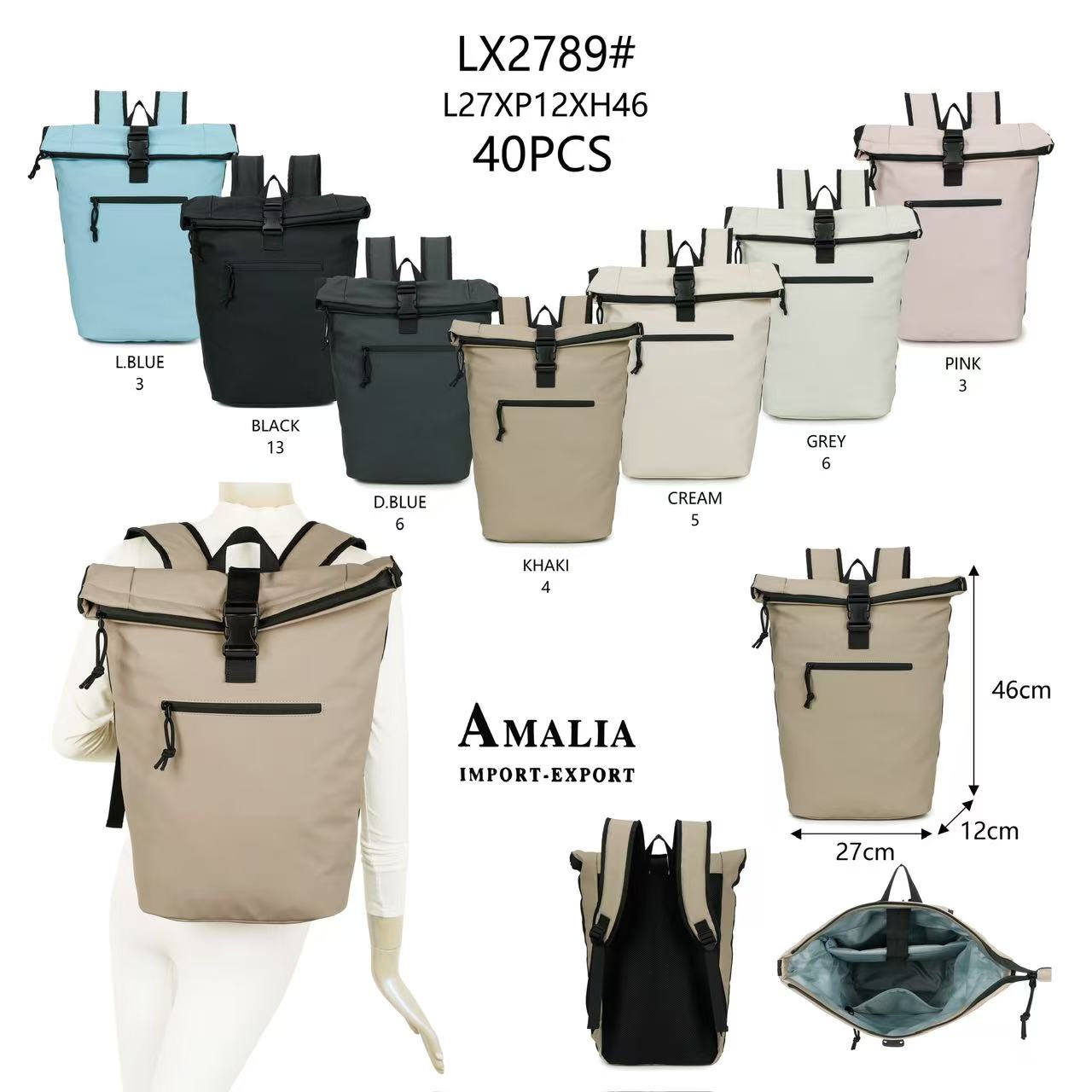 likebag by Longda Moda GmbH - Accessoires; Beachwear; Young Fashion; Leatherwear; Landhausmode - Neuss | Artikel-Nr. 2789 | Wasserfest Rucksack | Angebot: Sofortprogramme, Orderware | Adresse: LD Fashion GmbH - Anton-Kux-Straße 2 - 41460 Neuss - Tel: 021314082852 - likebag@gmx.de