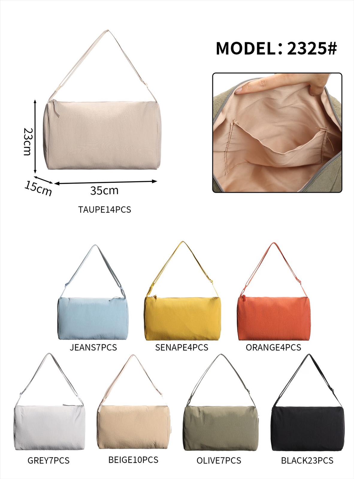 likebag by Longda Moda GmbH - Accessoires; Beachwear; Young Fashion; Leatherwear; Landhausmode - Neuss | Artikel-Nr. 2325 | Nylon Tasche | Angebot: Sofortprogramme, Orderware | Adresse: LD Fashion GmbH - Anton-Kux-Straße 2 - 41460 Neuss - Tel: 021314082852 - likebag@gmx.de