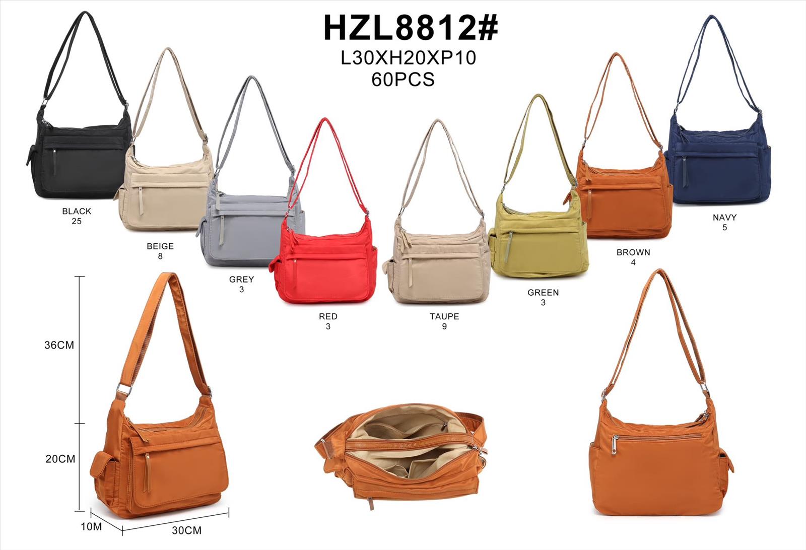likebag by Longda Moda GmbH - Accessoires; Beachwear; Young Fashion; Leatherwear; Landhausmode - Neuss | Artikel-Nr. 8812 | Nylon Tasche | Angebot: Sofortprogramme, Orderware | Adresse: LD Fashion GmbH - Anton-Kux-Straße 2 - 41460 Neuss - Tel: 021314082852 - likebag@gmx.de