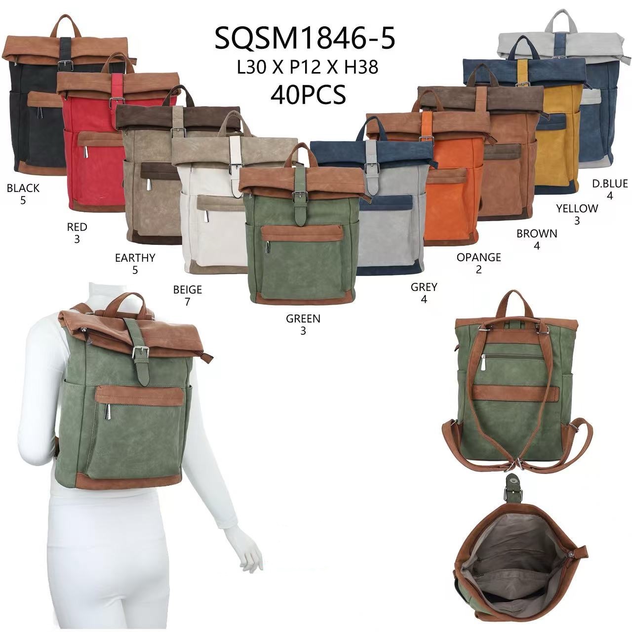 likebag by Longda Moda GmbH - Accessoires; Beachwear; Young Fashion; Leatherwear; Landhausmode - Neuss | Artikel-Nr. 1846-55 | Rucksack | Angebot: Sofortprogramme, Orderware | Adresse: LD Fashion GmbH - Anton-Kux-Straße 2 - 41460 Neuss - Tel: 021314082852 - likebag@gmx.de