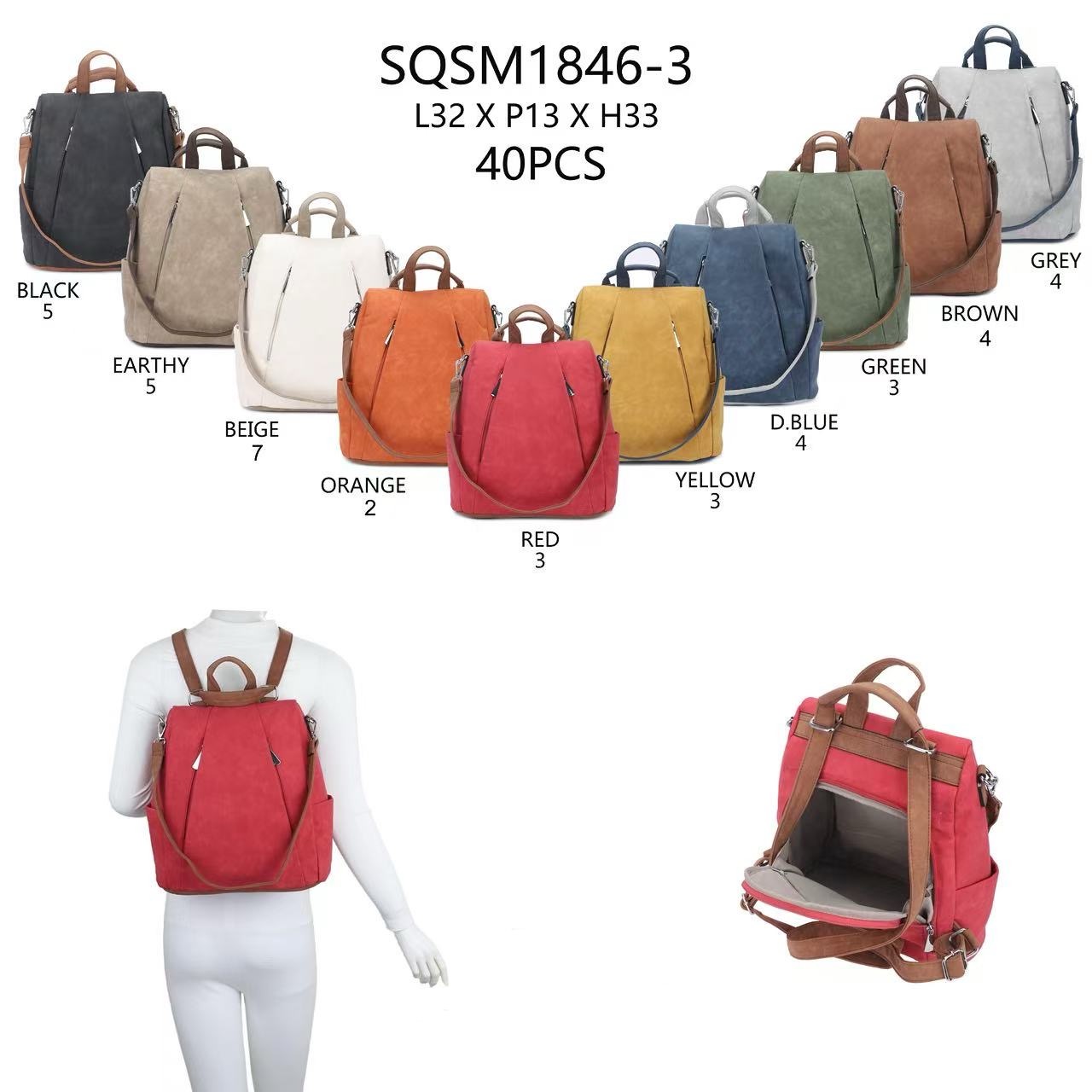 likebag by Longda Moda GmbH - Accessoires; Beachwear; Young Fashion; Leatherwear; Landhausmode - Neuss | Artikel-Nr. 1846-3 | Rucksack | Angebot: Sofortprogramme, Orderware | Adresse: LD Fashion GmbH - Anton-Kux-Straße 2 - 41460 Neuss - Tel: 021314082852 - likebag@gmx.de