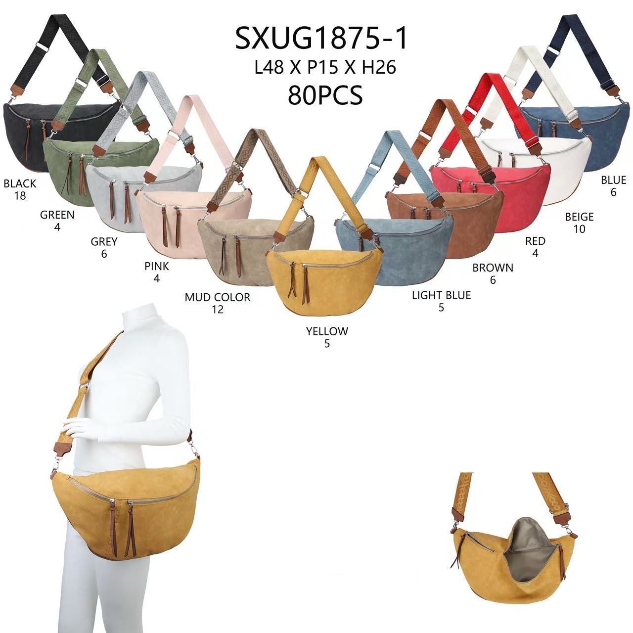 likebag by Longda Moda GmbH - Accessoires; Beachwear; Young Fashion; Leatherwear; Landhausmode - Neuss | Artikel-Nr. 1875-1 | Bauchtasche | Angebot: Sofortprogramme, Orderware | Adresse: LD Fashion GmbH - Anton-Kux-Straße 2 - 41460 Neuss - Tel: 021314082852 - likebag@gmx.de