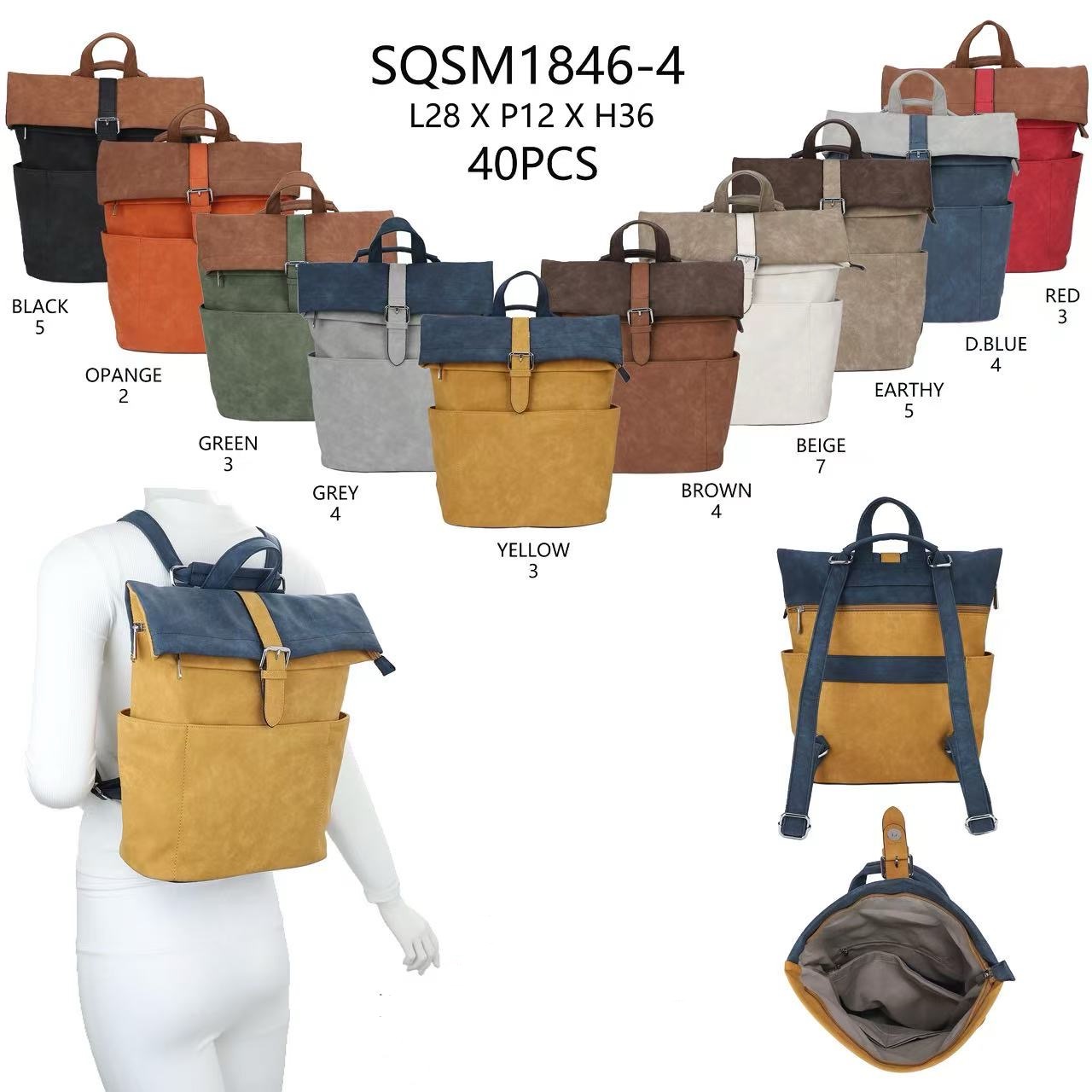 likebag by Longda Moda GmbH - Accessoires; Beachwear; Young Fashion; Leatherwear; Landhausmode - Neuss | Artikel-Nr. 1846-4 | Rucksack | Angebot: Sofortprogramme, Orderware | Adresse: LD Fashion GmbH - Anton-Kux-Straße 2 - 41460 Neuss - Tel: 021314082852 - likebag@gmx.de