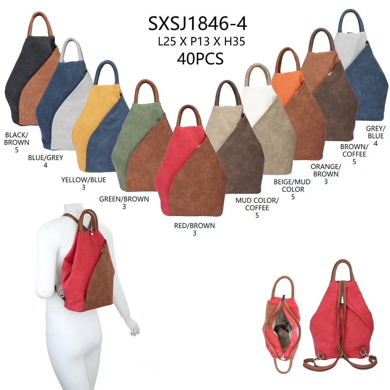 likebag by Longda Moda GmbH - Accessoires; Beachwear; Young Fashion; Leatherwear; Landhausmode - Neuss | Artikel-Nr. 1846-4 | Rucksack | Angebot: Sofortprogramme, Orderware | Adresse: LD Fashion GmbH - Anton-Kux-Straße 2 - 41460 Neuss - Tel: 021314082852 - likebag@gmx.de