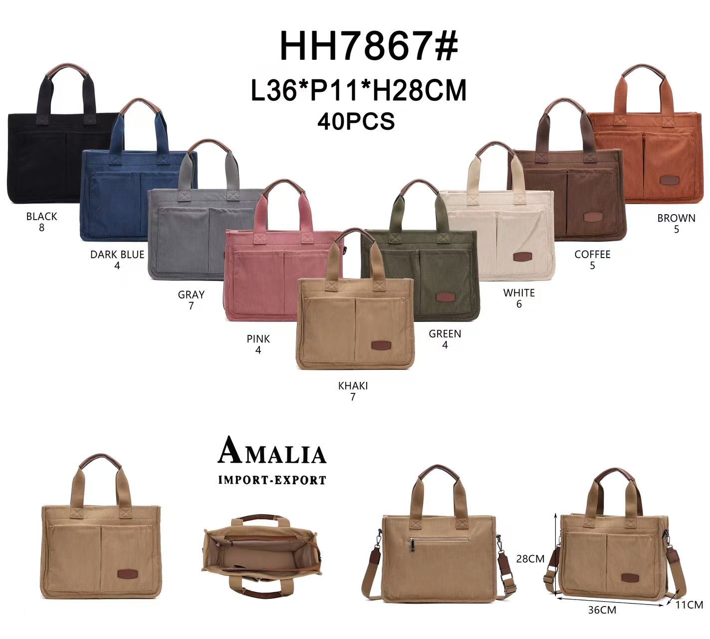 likebag by Longda Moda GmbH - Accessoires; Beachwear; Young Fashion; Leatherwear; Landhausmode - Neuss | Artikel-Nr. 7867 | Tasche Cord | Angebot: Sofortprogramme, Orderware | Adresse: LD Fashion GmbH - Anton-Kux-Straße 2 - 41460 Neuss - Tel: 021314082852 - likebag@gmx.de