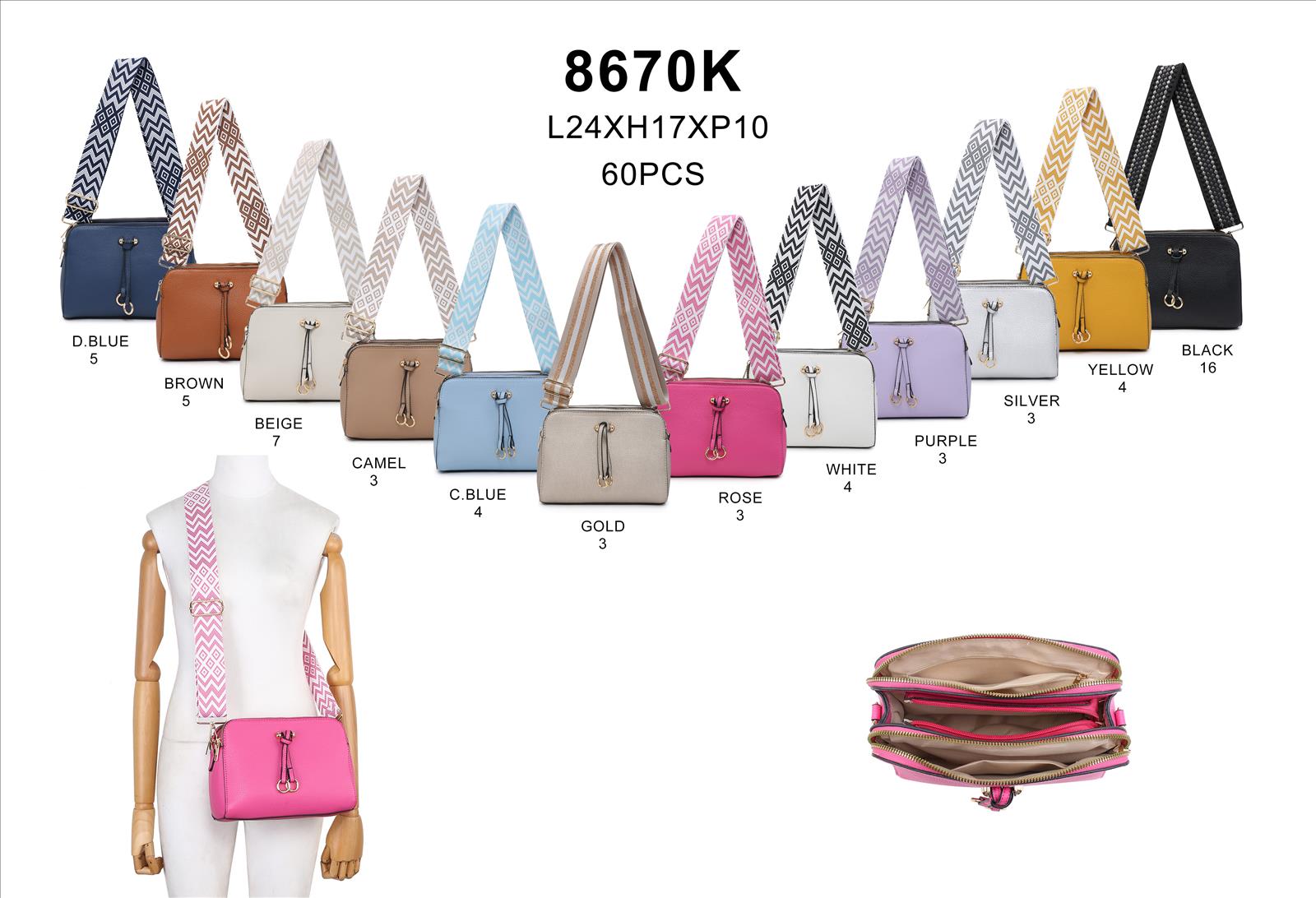 likebag by Longda Moda GmbH - Accessoires; Beachwear; Young Fashion; Leatherwear; Landhausmode - Neuss | Artikel-Nr. 8670 | Tasche | Angebot: Sofortprogramme, Orderware | Adresse: LD Fashion GmbH - Anton-Kux-Straße 2 - 41460 Neuss - Tel: 021314082852 - likebag@gmx.de